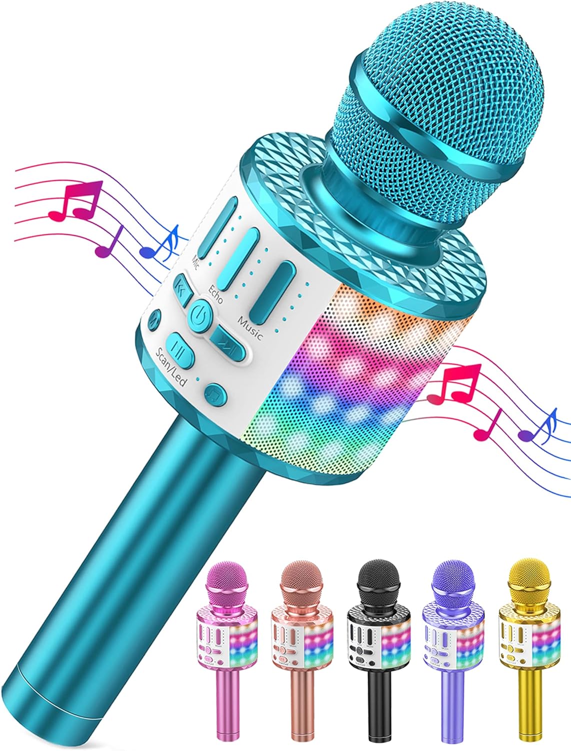 Drahtloses Bluetooth-Mikrofon, Blau