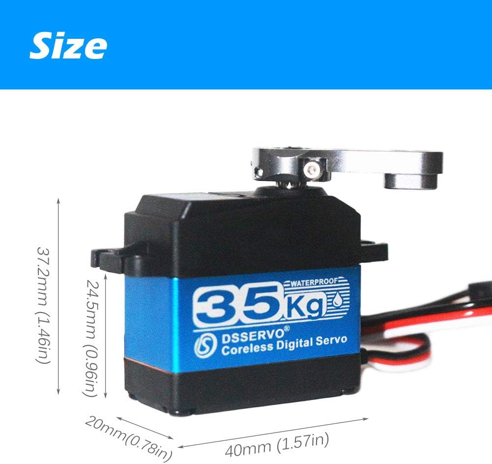 Kernloser Servomotor für RC Autos, 35KG-270°