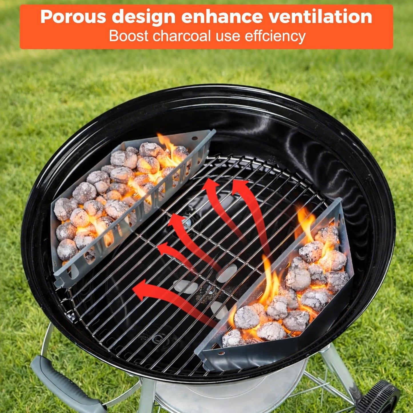 Holzkohlekörbe 7403 für Weber Holzkohlengrills, 7403 Kohlekorb