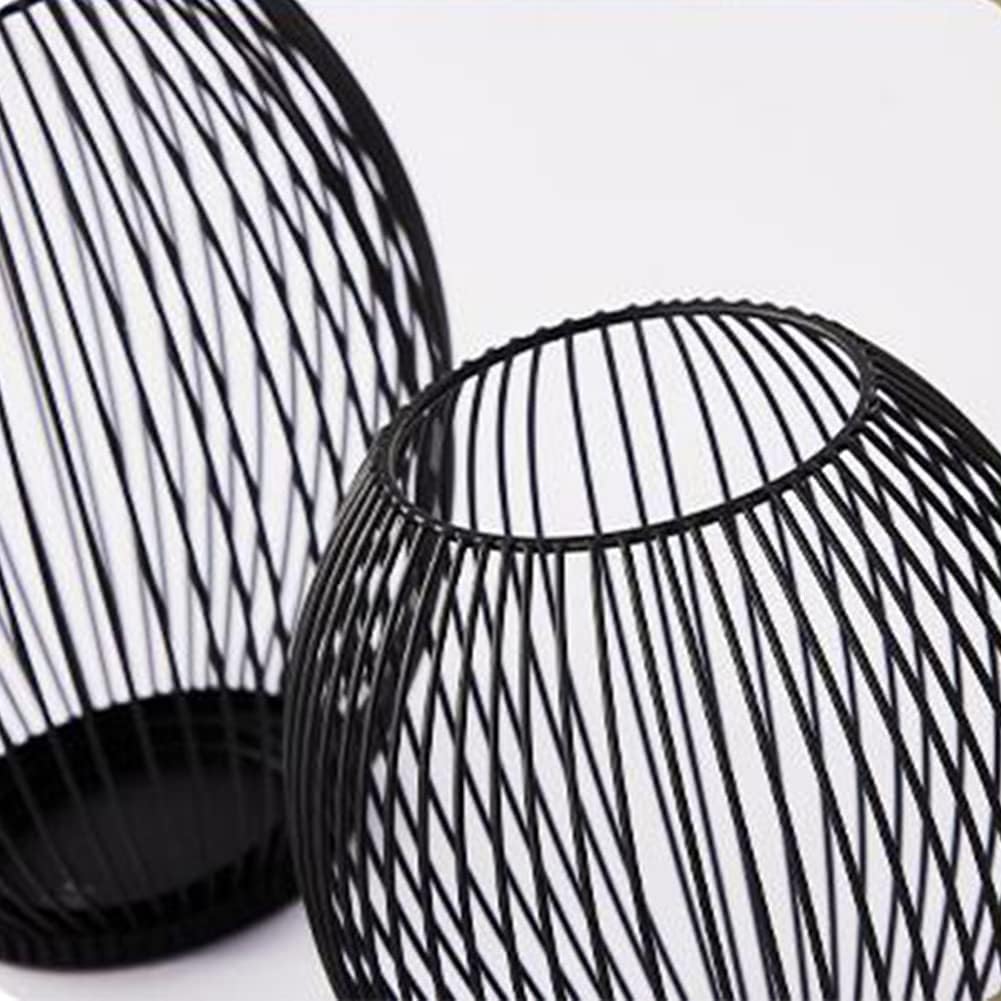 Kerzenständer-Set, Schwarz