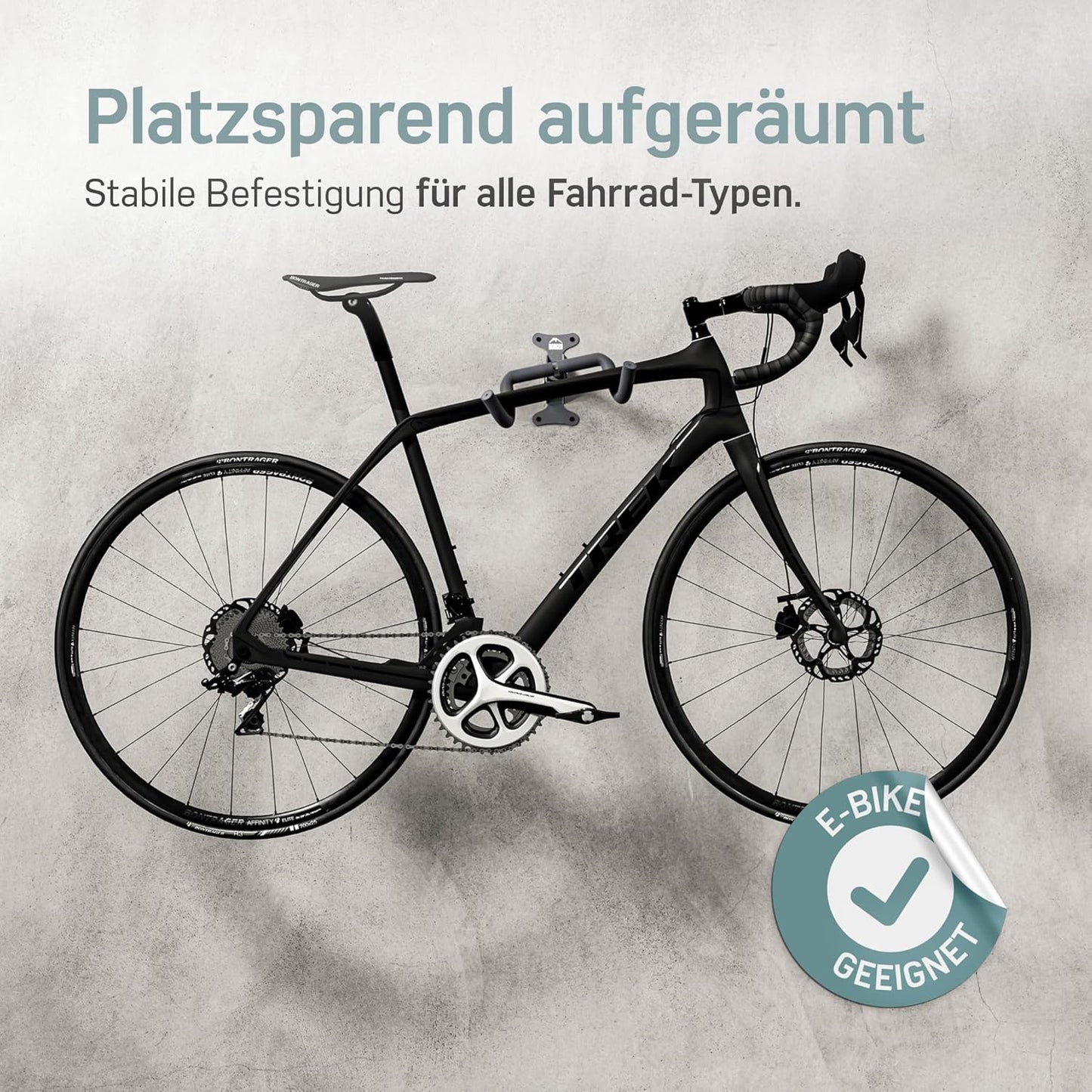 2er-Set klappbare Wandhalterung für Velo, 2er Set Grau