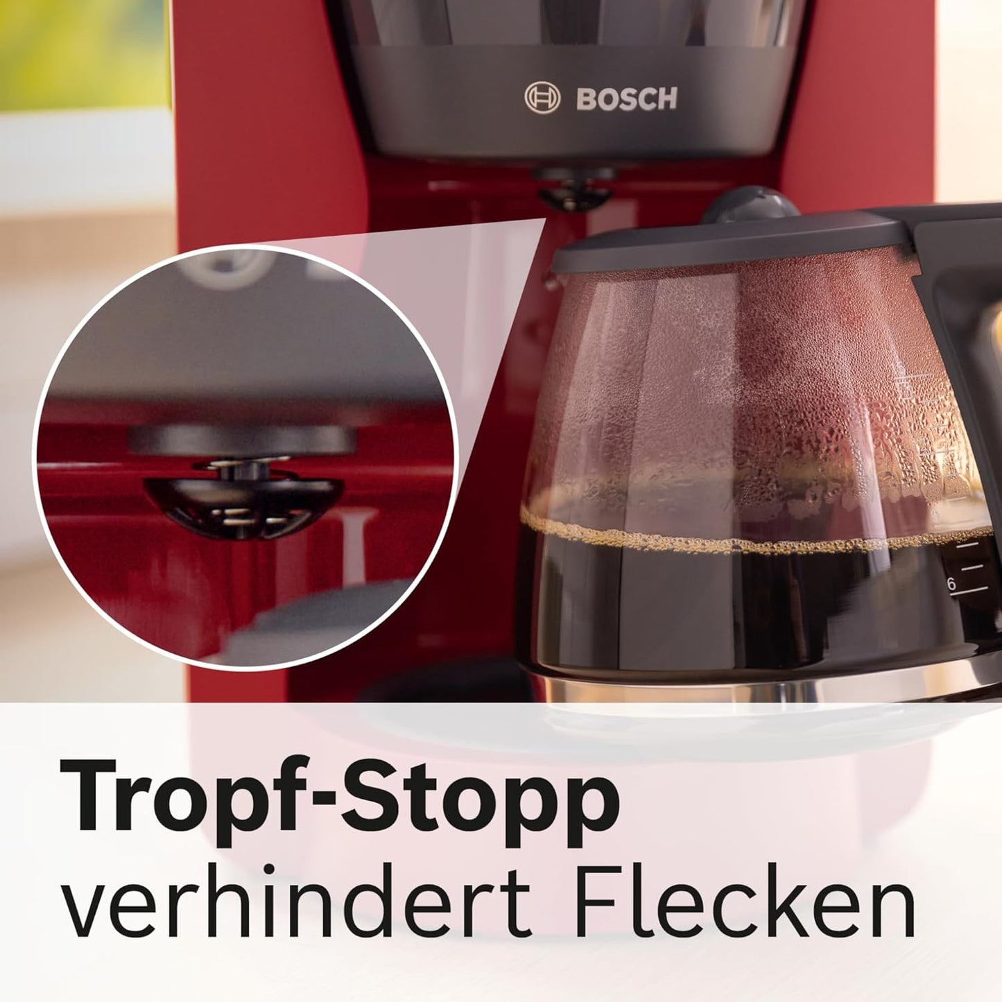 Filterkaffeemaschine MyMoment mit Glaskanne 1,25 L, ohne Aromastufe Rot