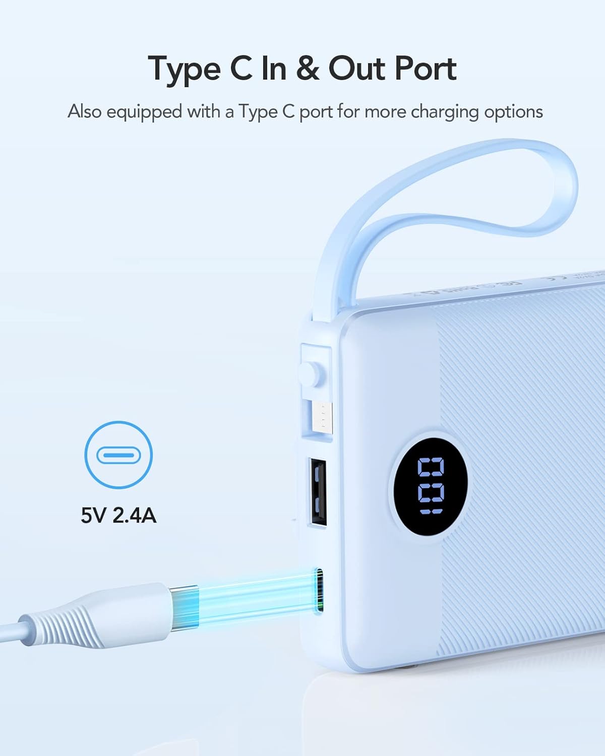 Powerbank, Blau
