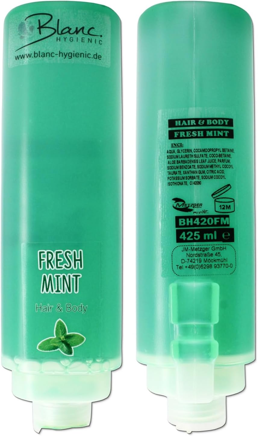 Shampoo-Duschgel-Set mit Halterungen (16-teilig), frisch ohne Wandhalterung