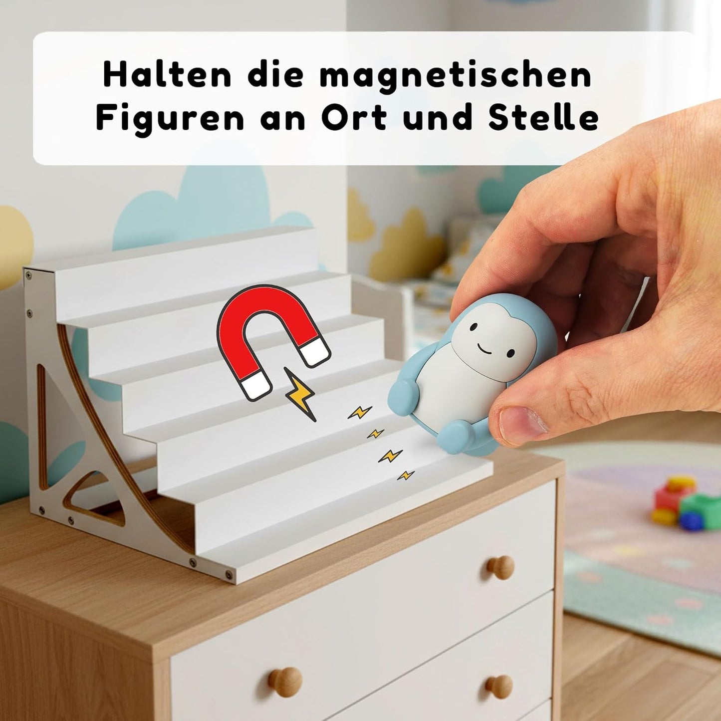 Magnetisches Regal für Musikbox-Figuren, Purefiguren