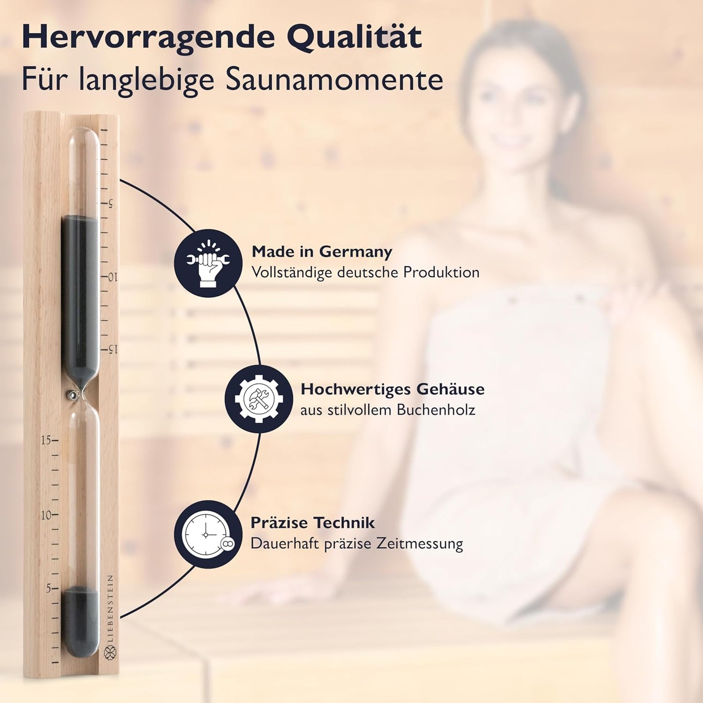 4-teiliges Sauna Set