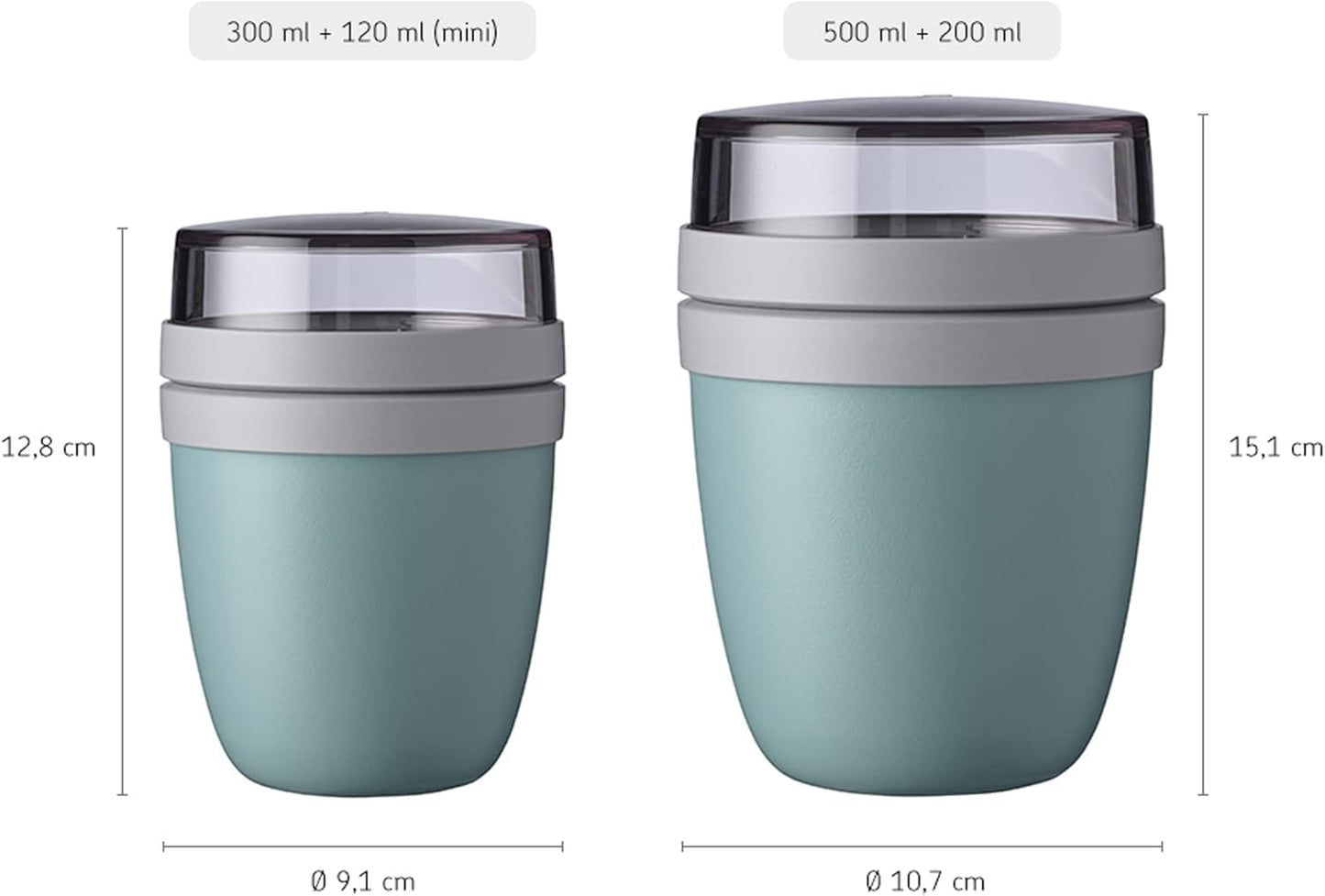 Müslibecher to go, Nordic Denim 300 ml