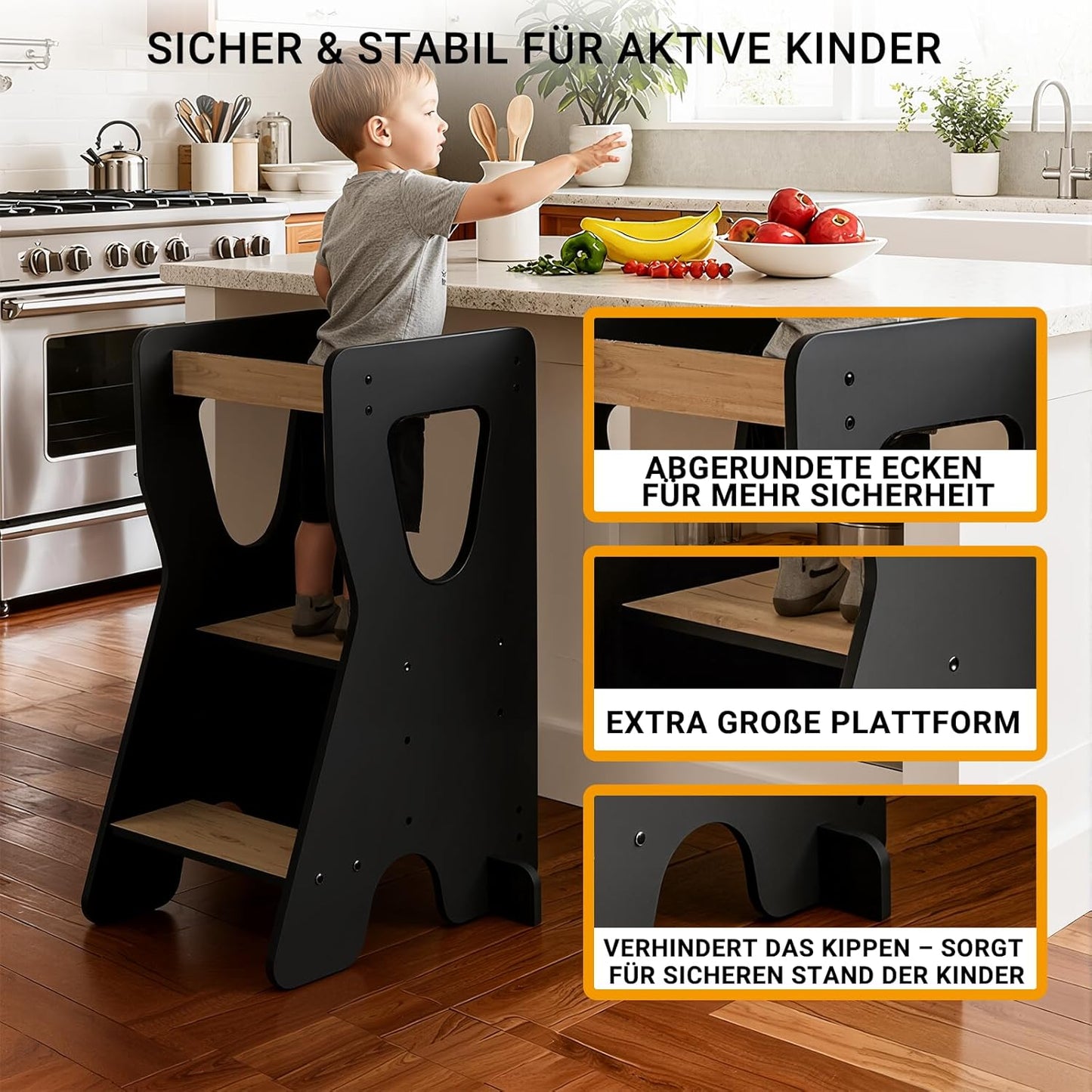 Lernturm, Schwarz und Natur