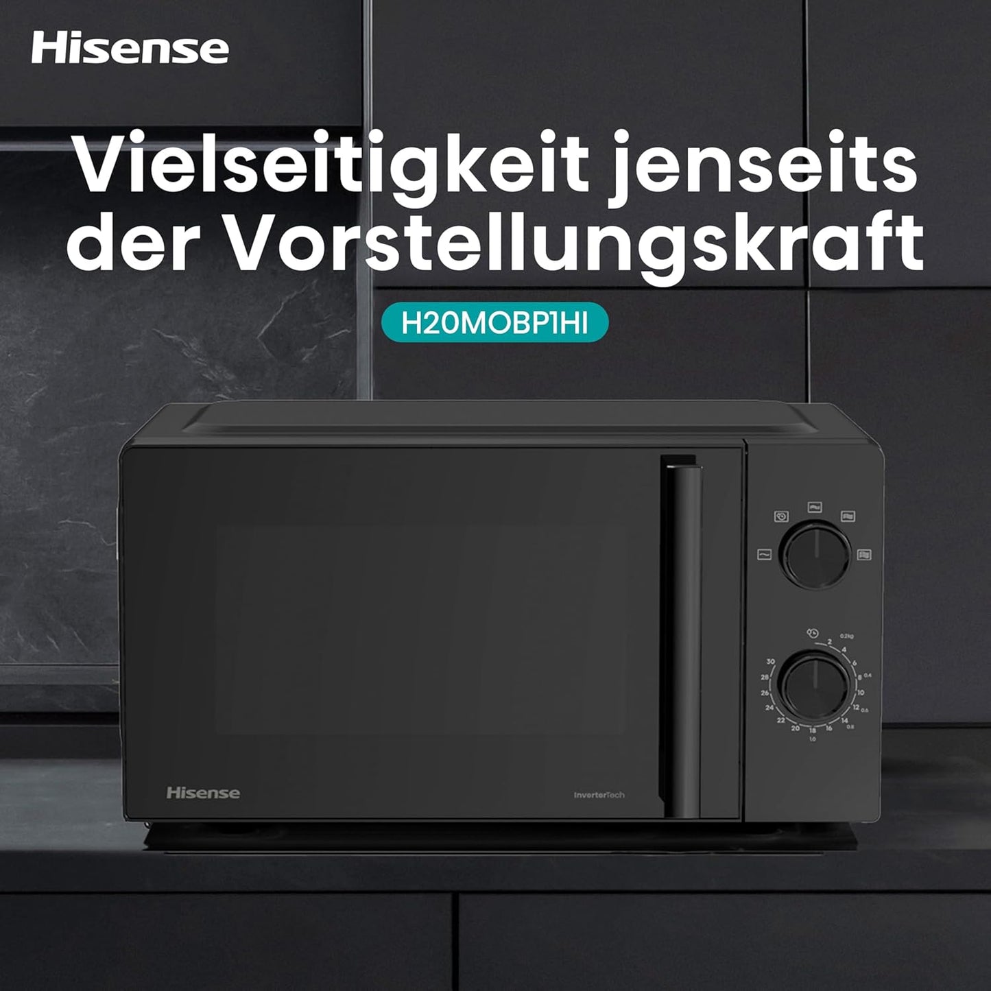 H20MOBP1HI Mikrowelle mit Inverter-Technologie, 20 L Analoge Steuerung Mit InverterTech