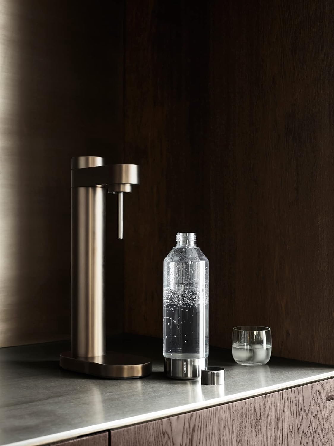 Brus Carbonator Premium Wassersprudler, Dunkelbraun-metallic