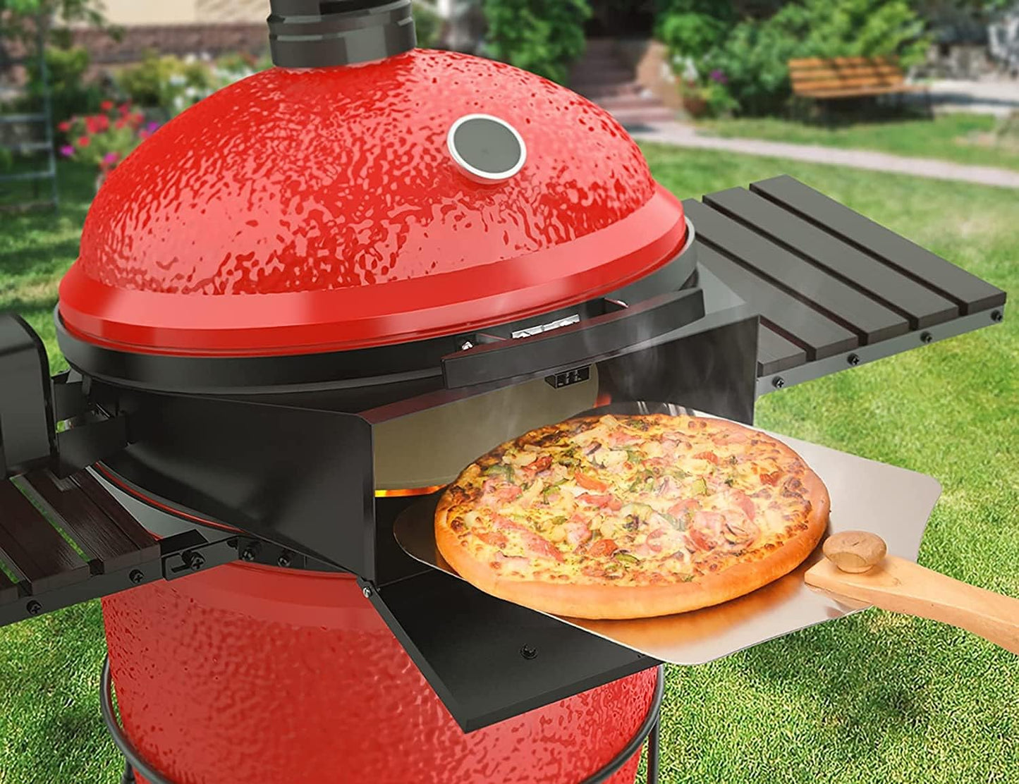 PizzaRing-Kit mit Drehspiess für Kamado Joe/Pit Boss