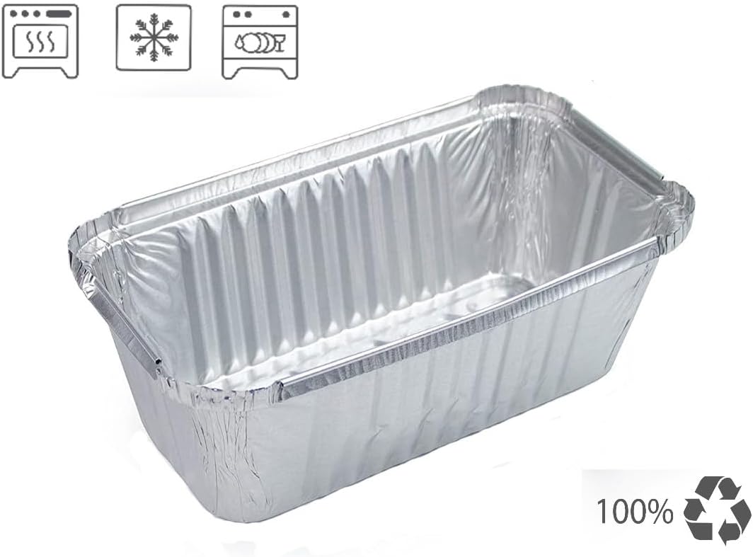 100 Stück Einweg-Aluschalen mit Deckel, BO930-100