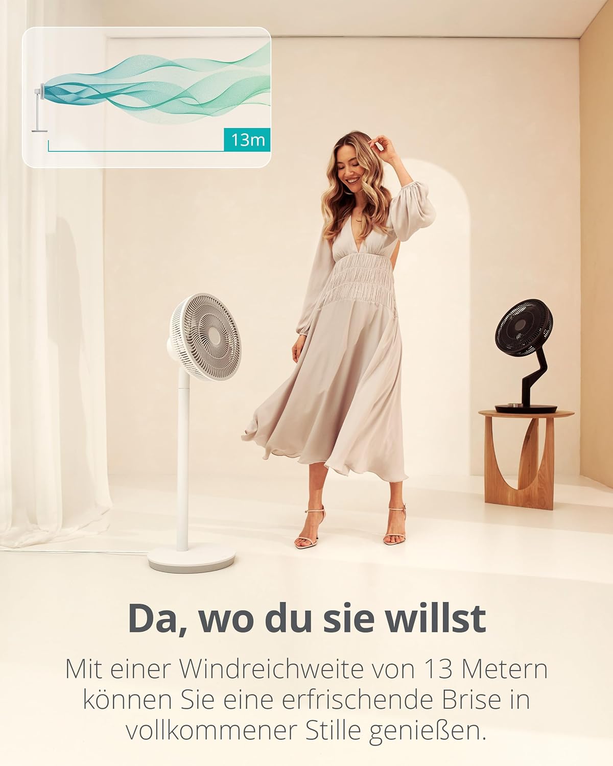 Whisper Essence Standventilator, Weiss