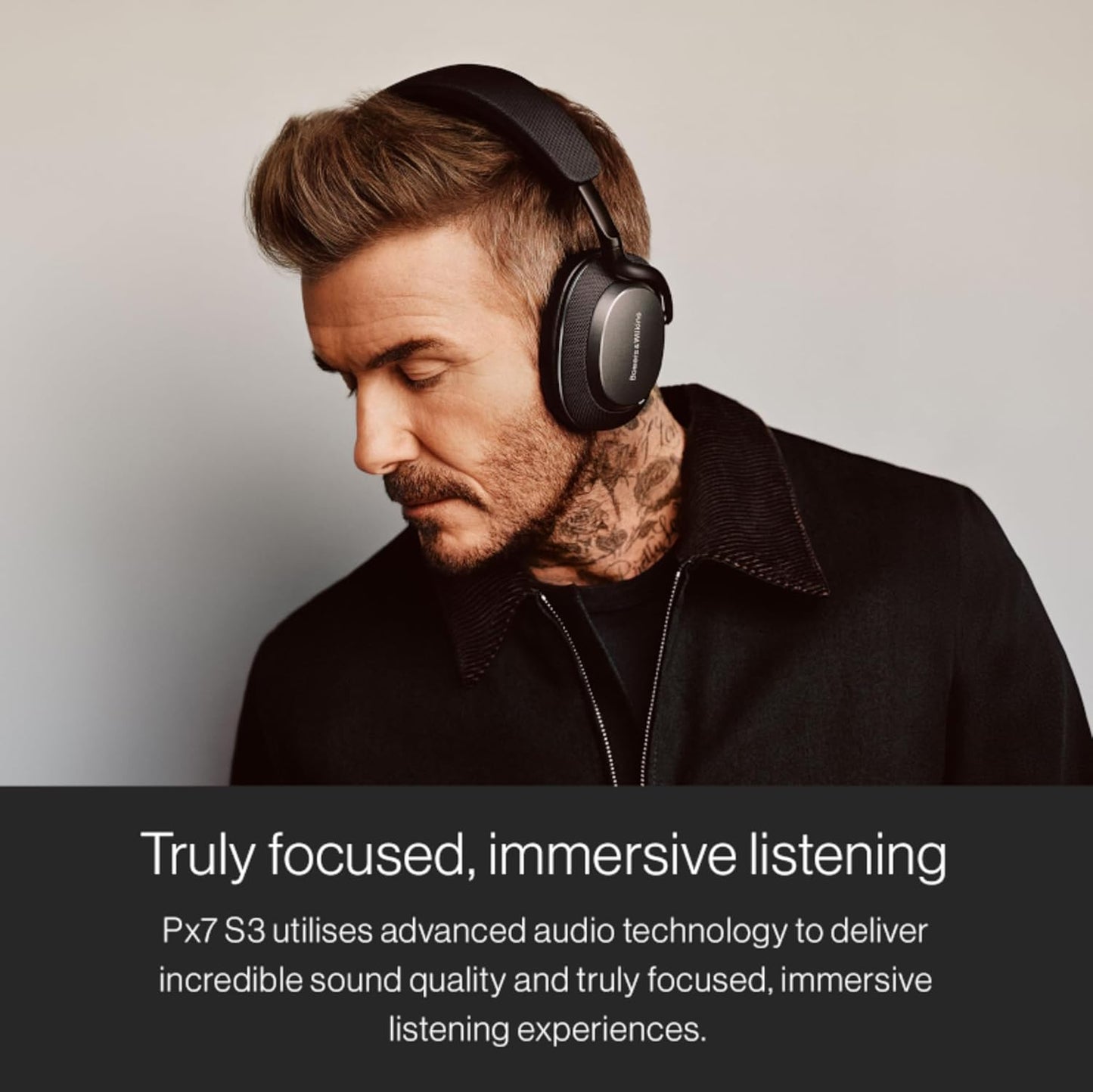 Px7 S3 Over-Ear-Kopfhörer mit Geräuschunterdrückung, Schwarz
