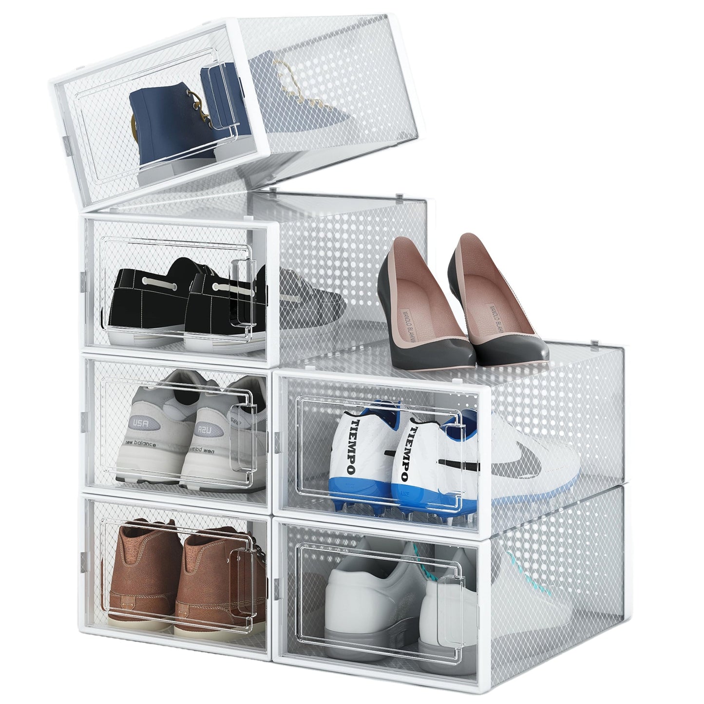 Stapelbare Falt-Schuhkisten