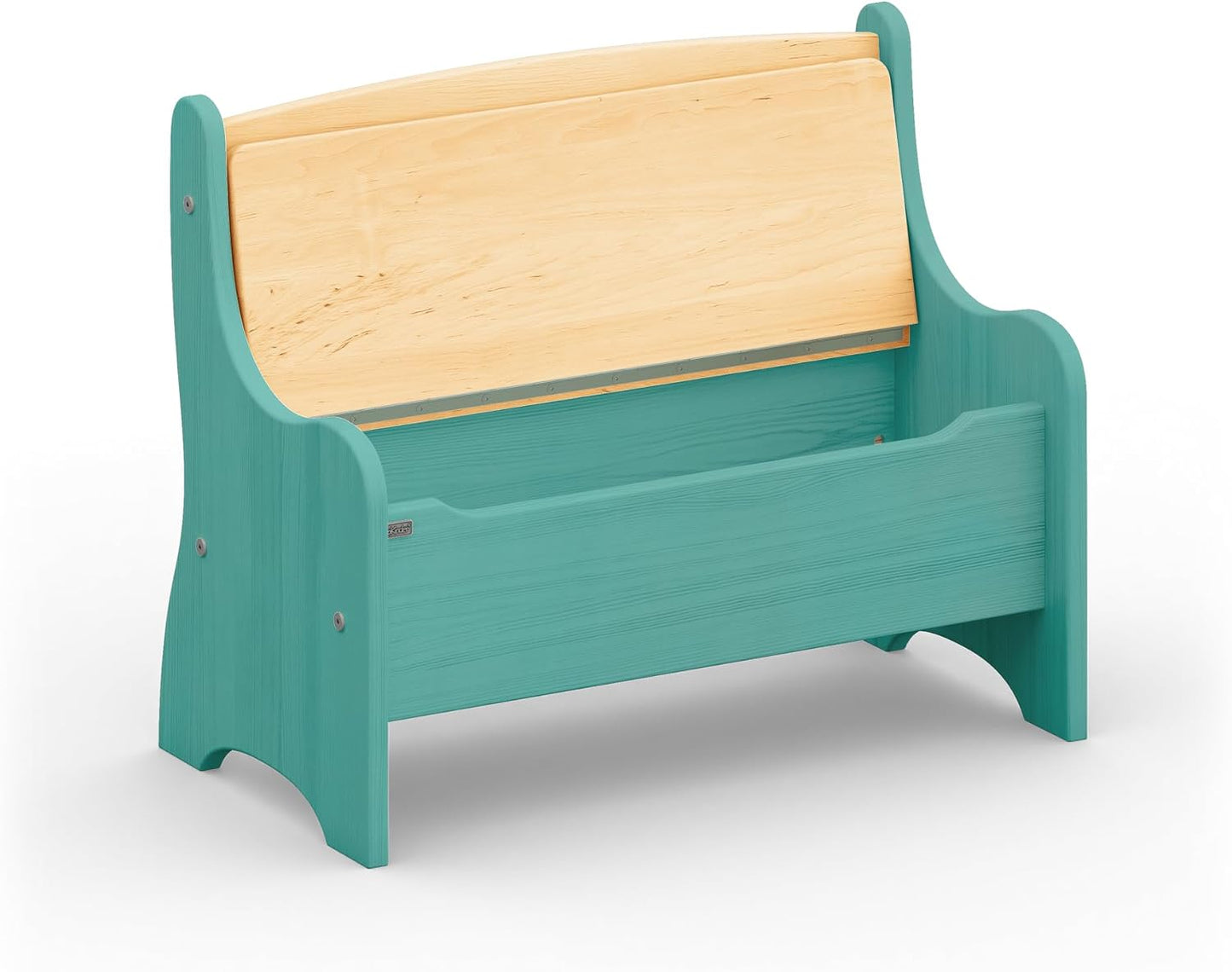 Kindersitzbank Levin mit Geheimfach, Ozeanblau & Erle