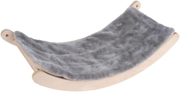 Hängematte für Wandmontage mit waschbarem Kissen, Grau