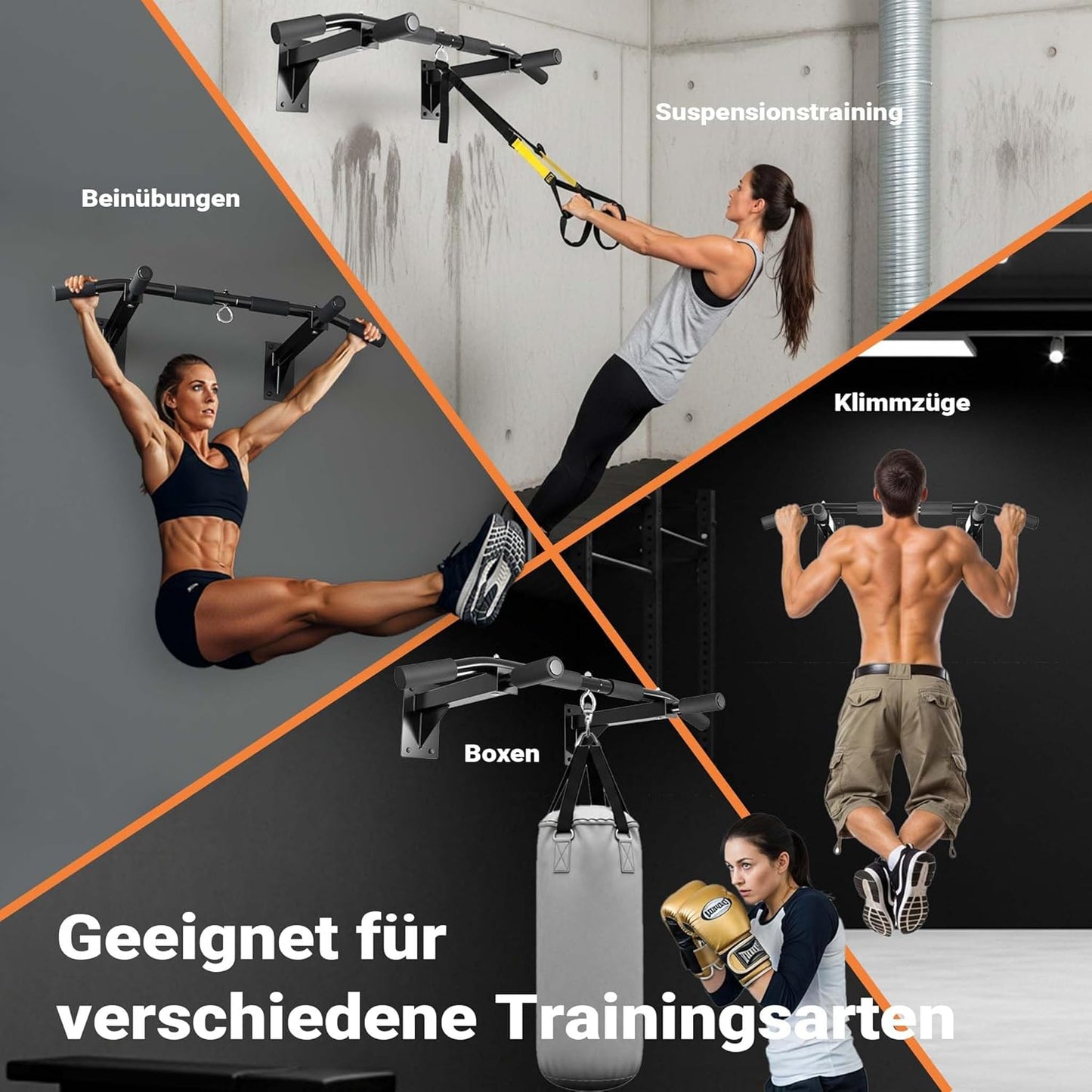 Klimmzugstange Wandmontage 200kg