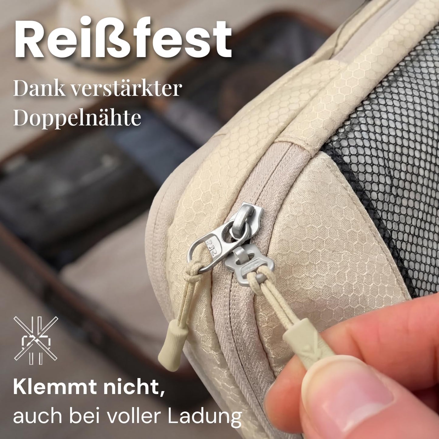 3-teiliges Packwürfel-Set, Desert Whisper - Beige 3-teilig