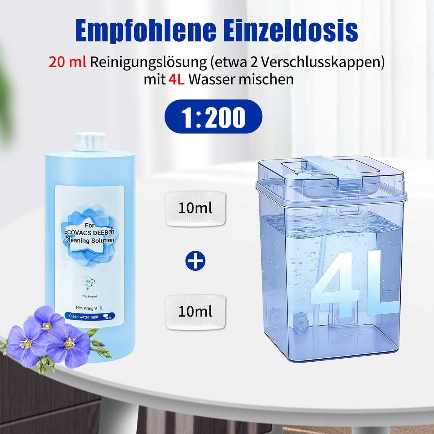 Reinigungsmittel für Ecovacs Deebot Saugroboter