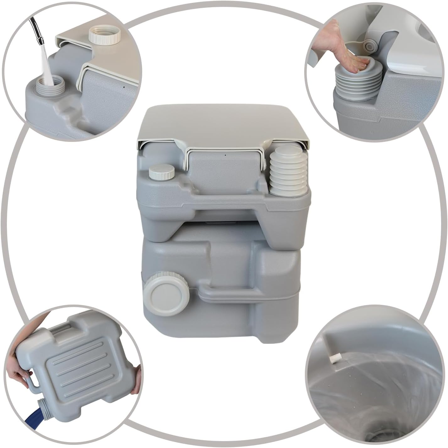 Tragbare Campingtoilette