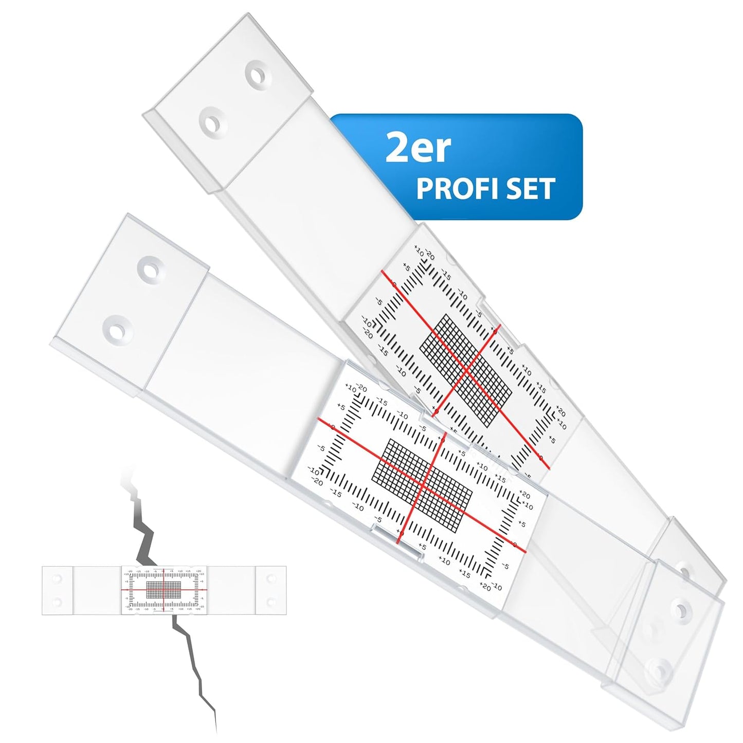 Rissmonitor Messlehre-Set, 15 cm 2 Stk.