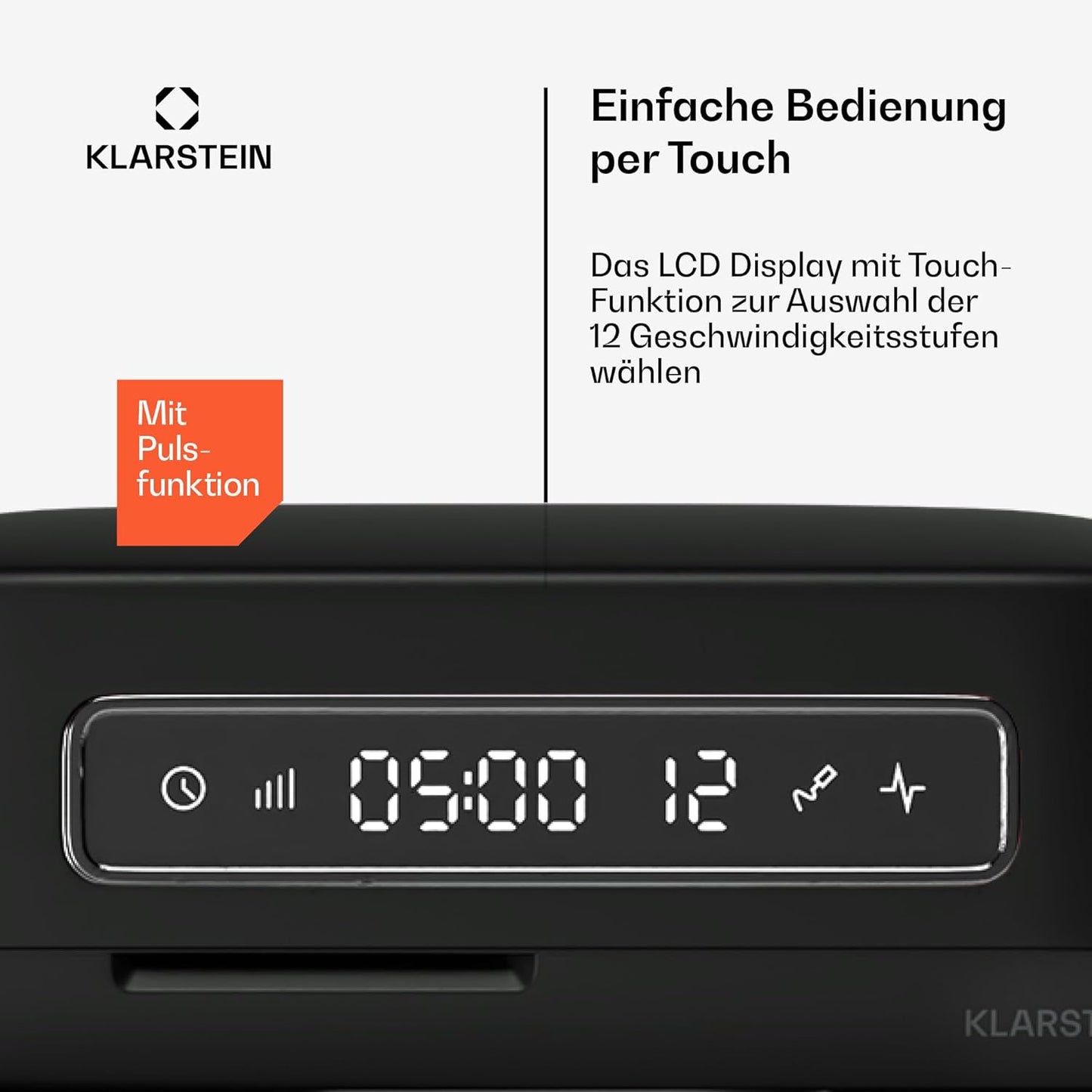 Küchenmaschine mit LCD-Touch & 5L Schüssel, Schwarz Chiara Küchenmaschine