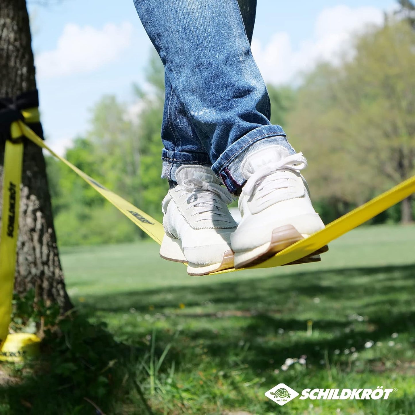 Slackline-Set 15m mit Teaching Line, Einheitsgrösse