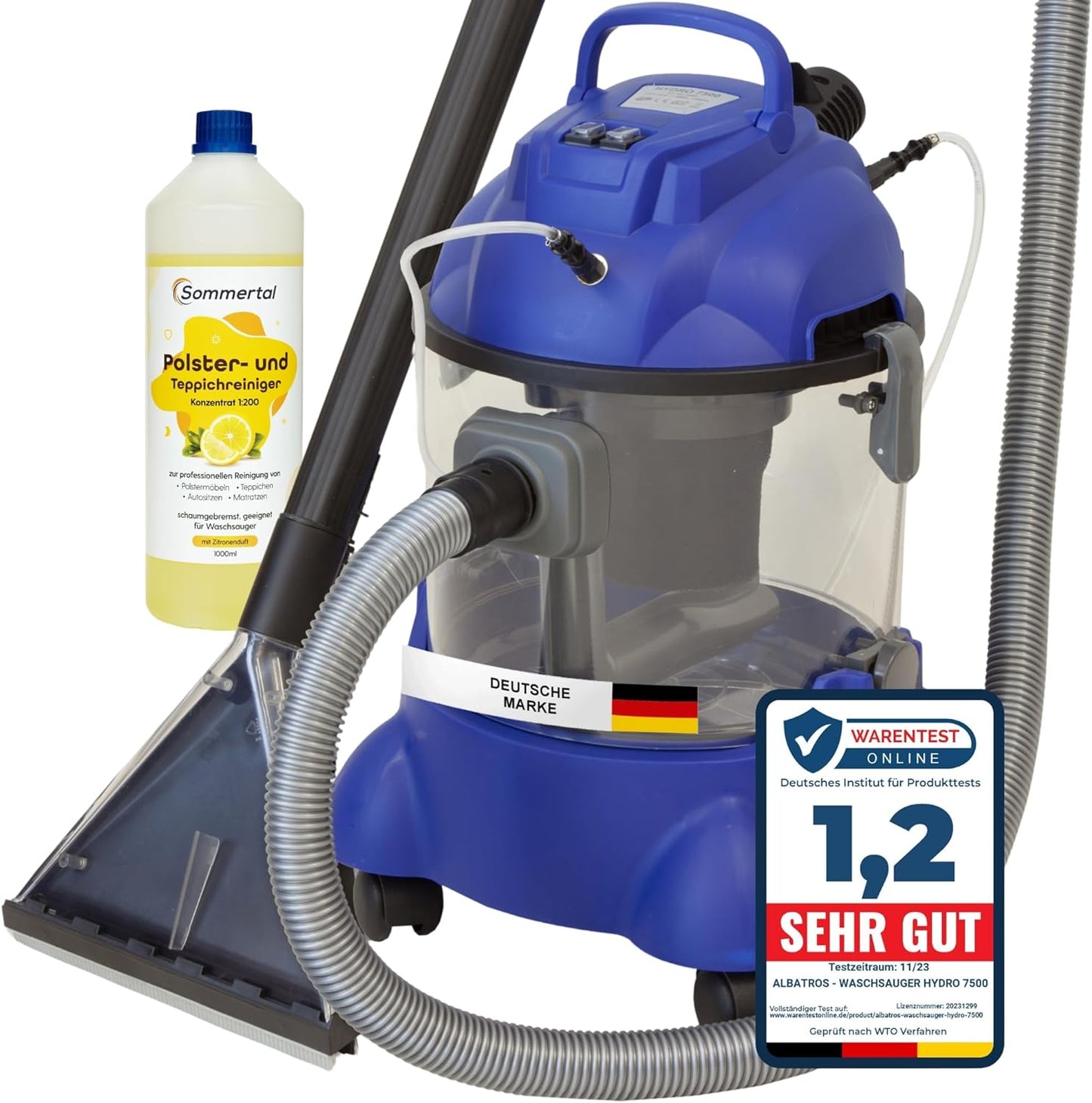 Waschsauger HYDRO 7500, Waschsauger + 1 L Reinigungsmittel