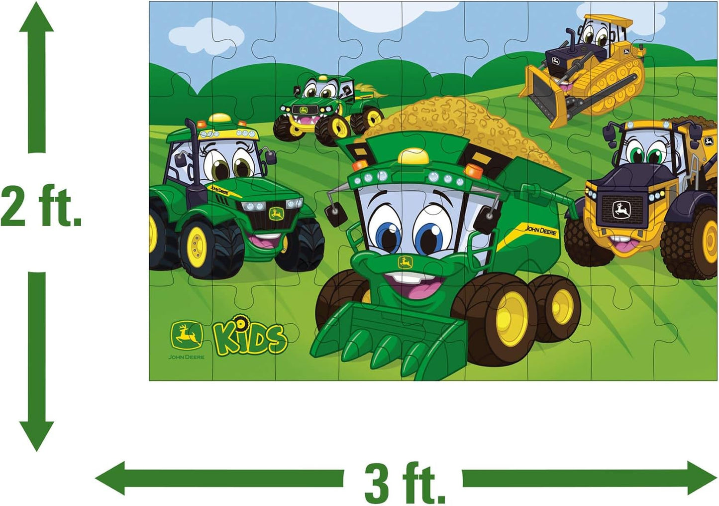 47281 Bodenpuzzle Bauernhofmaschinen, Bodenspiel