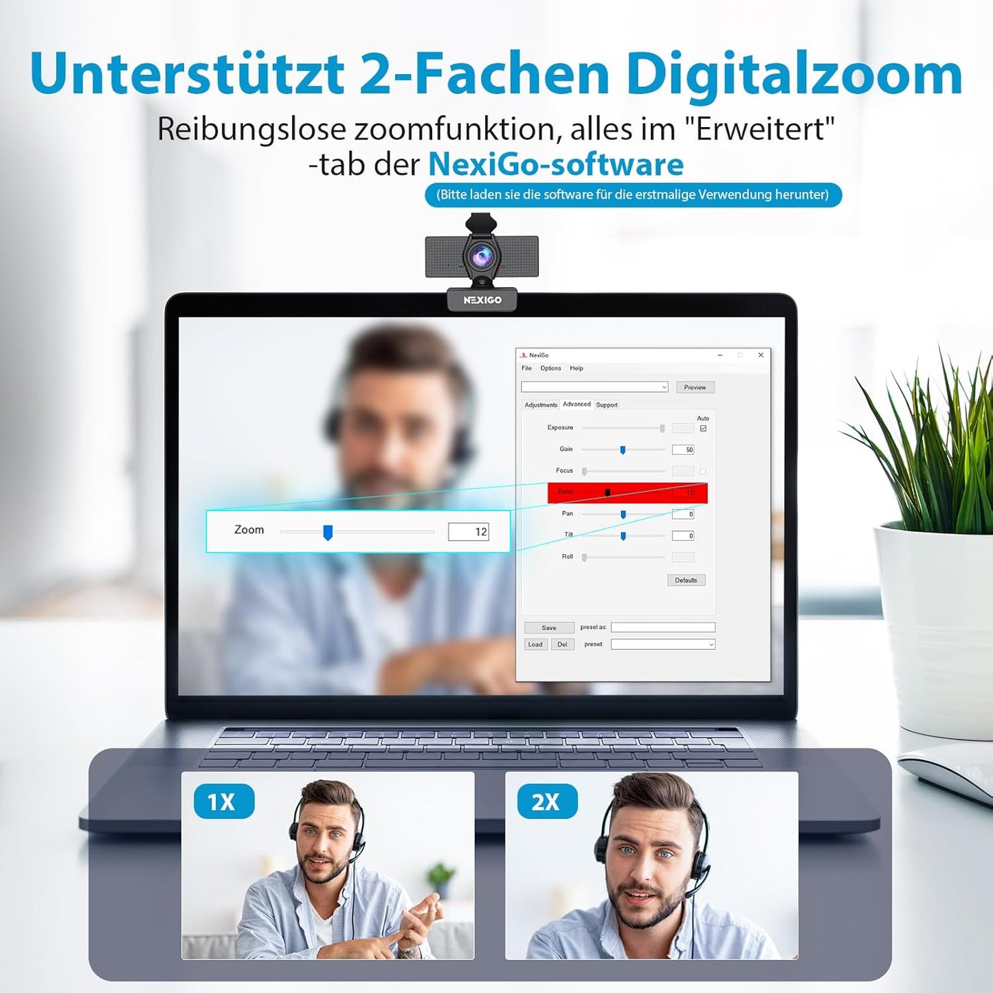 HD-Webcam 1080P mit Mikrofon, 1080P Webcam