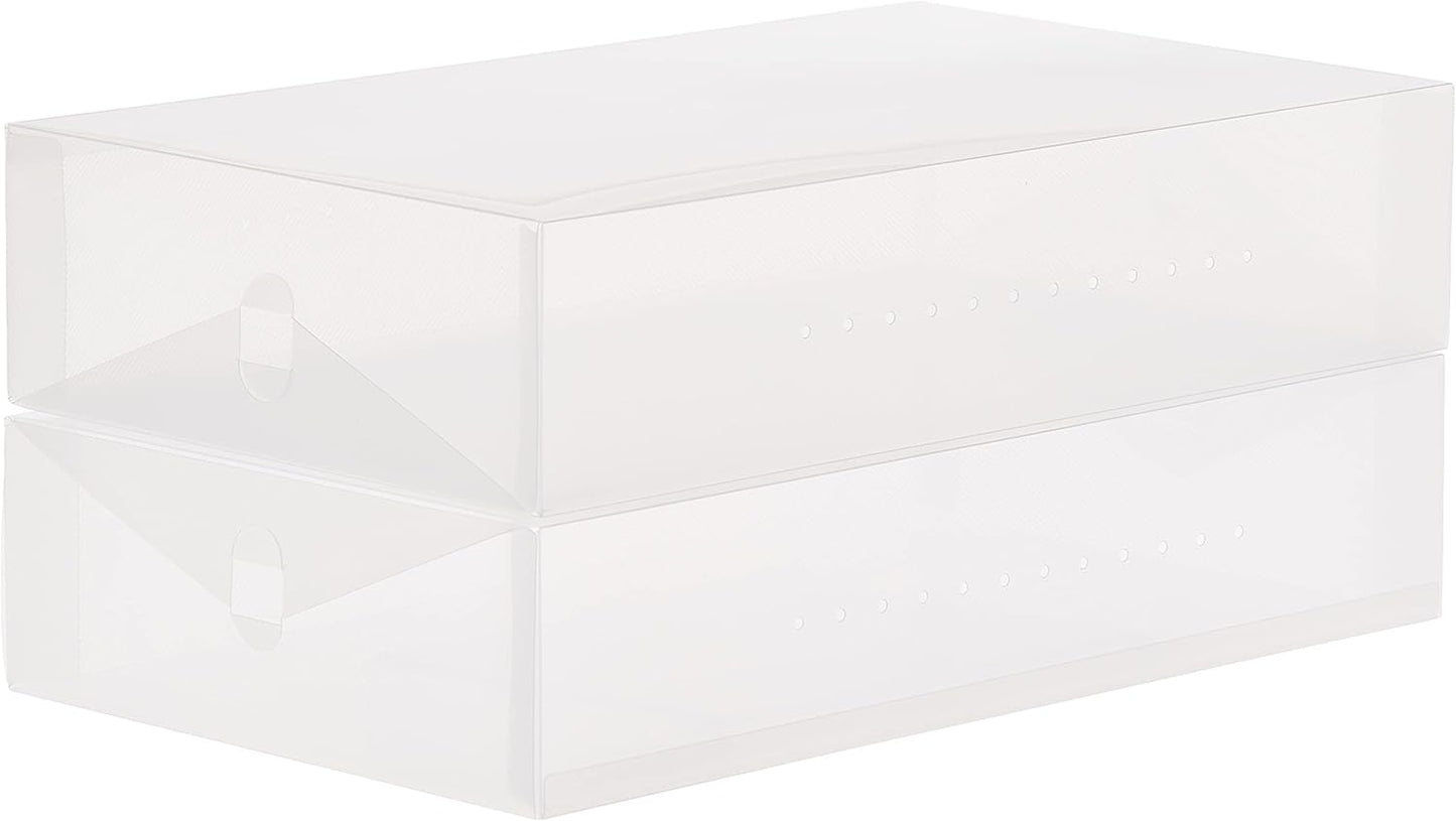Transparente Schuhboxen für Damenstiefel (2er-Set), Stiefel-Box, 2-er Set