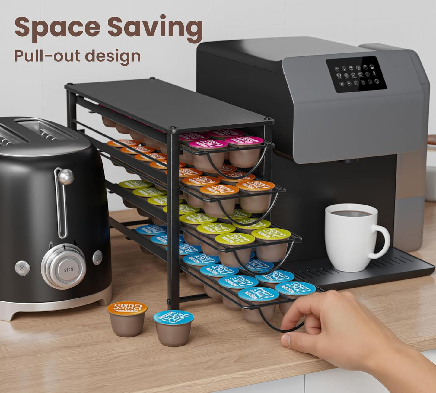 Kapselhalter für Dolce Gusto, 56 Kaffeekapseln