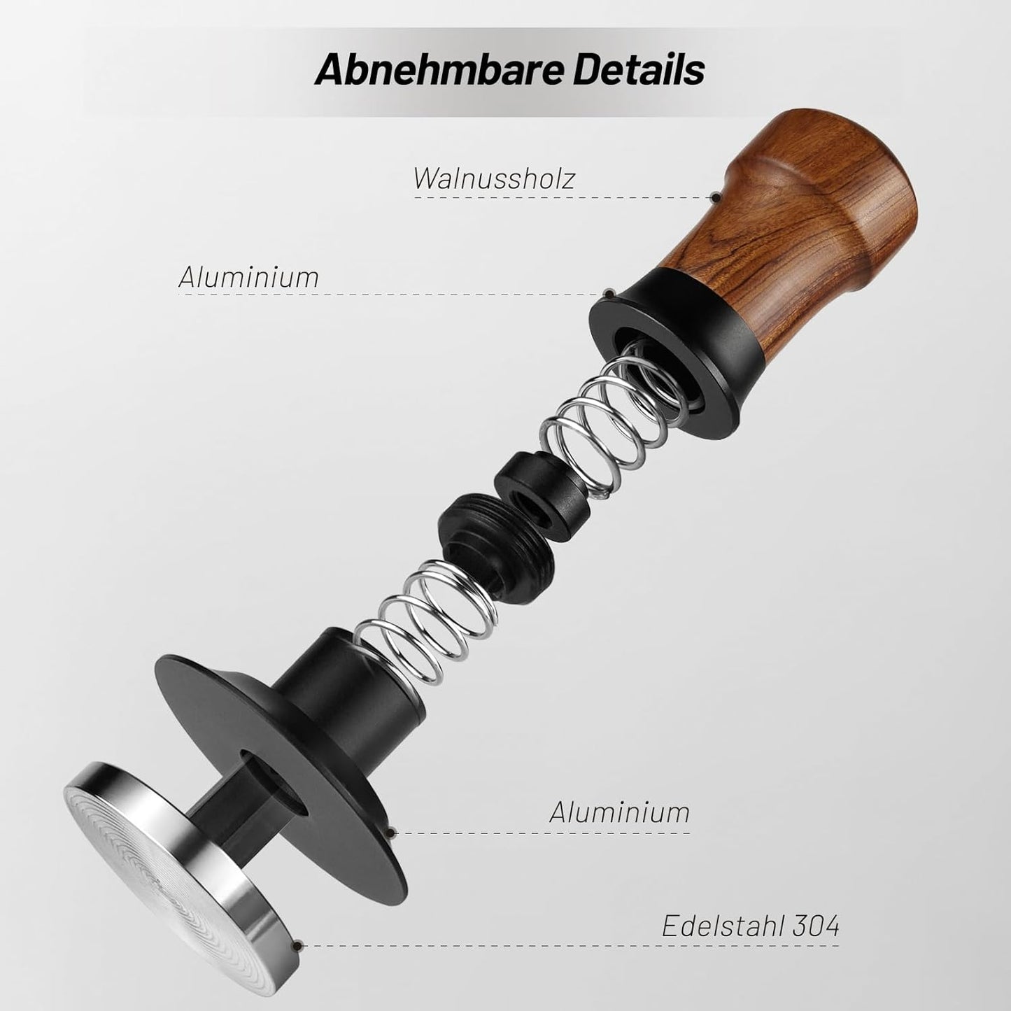 Kalibrierter Espresso-Tamper mit Ripple Base, 54MM