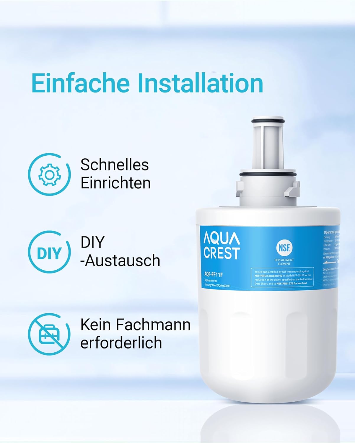 Kühlschrank-Wasserfilter DA29-00003F (3er Pack), 3 Stück (1er Pack)