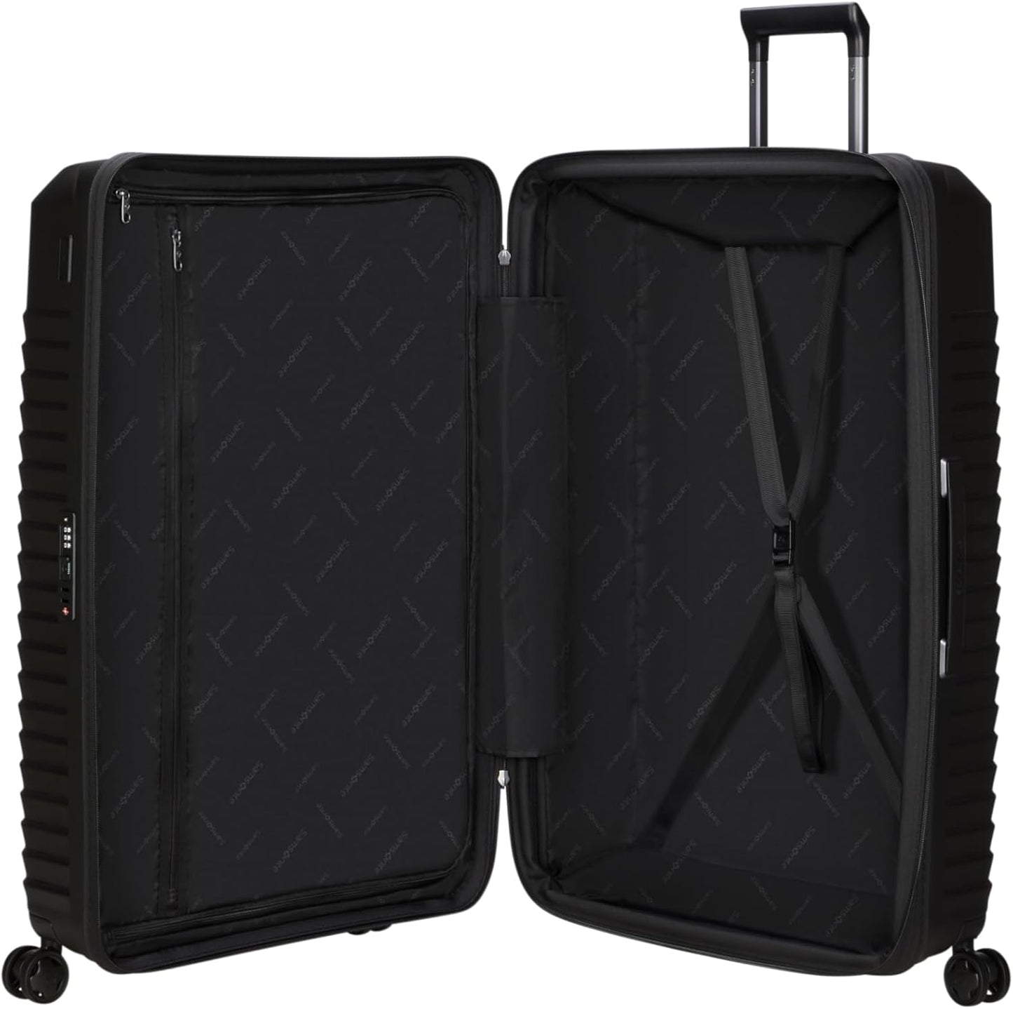 Intuo - Erweiterbarer XL-Reisekoffer, Black (Black) Spinner XL (81 cm - 144 L)