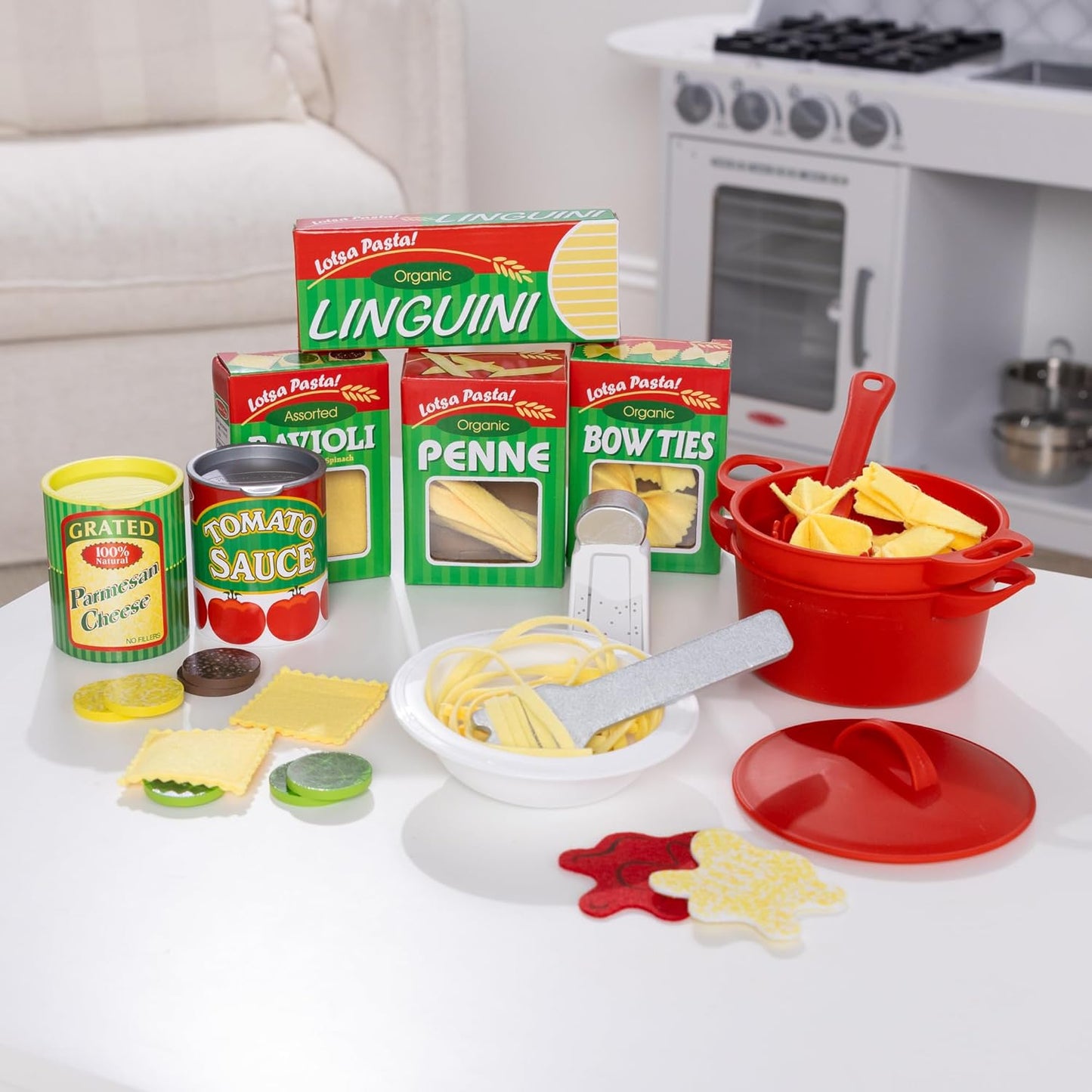 55-teiliges Pasta Spielset für Kinderküche, Einzeln Kinderspielzeug