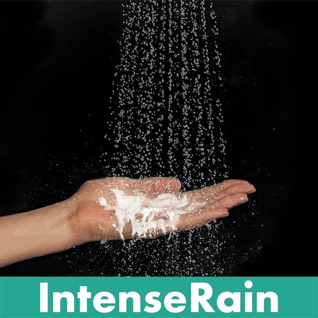 Crometta Duschkopf mit Antikalk-Funktion, 2 wassersparende Strahlarten 6l/min|Weiss/Chrom