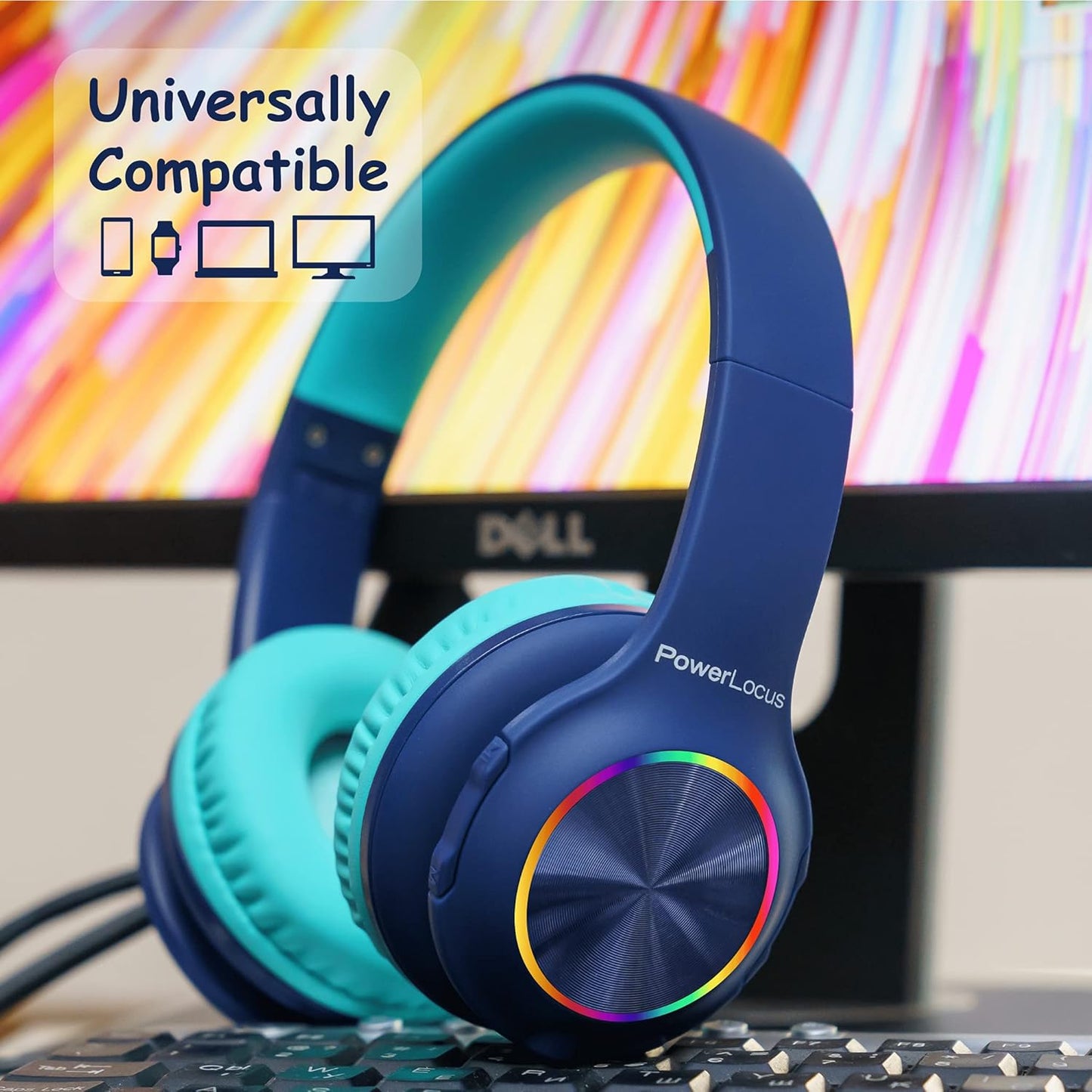 Bluetooth-Kinderkopfhörer, Blau