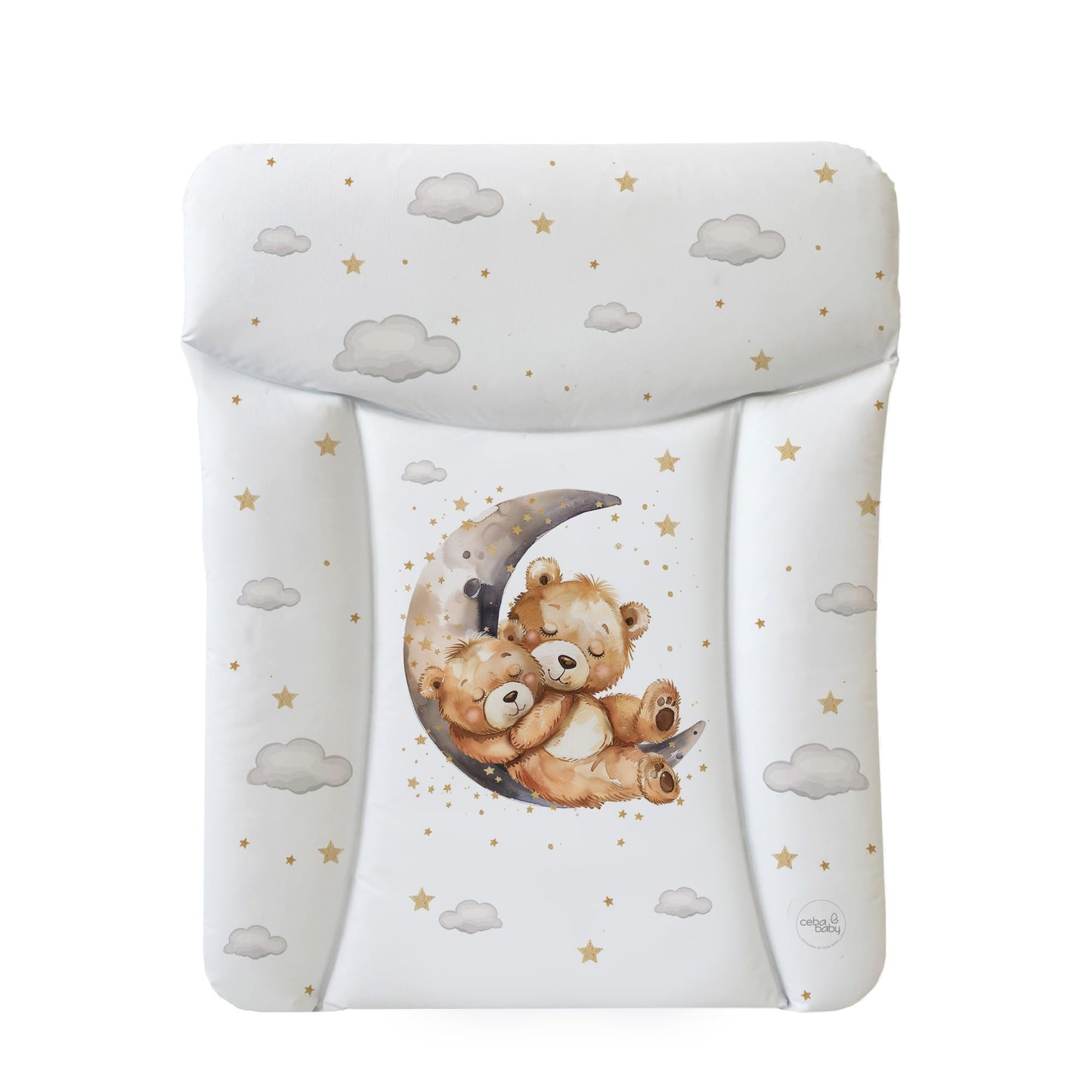 Weiche Wickelauflage, 70x50 cm (1er Pack) Bär auf dem Mond