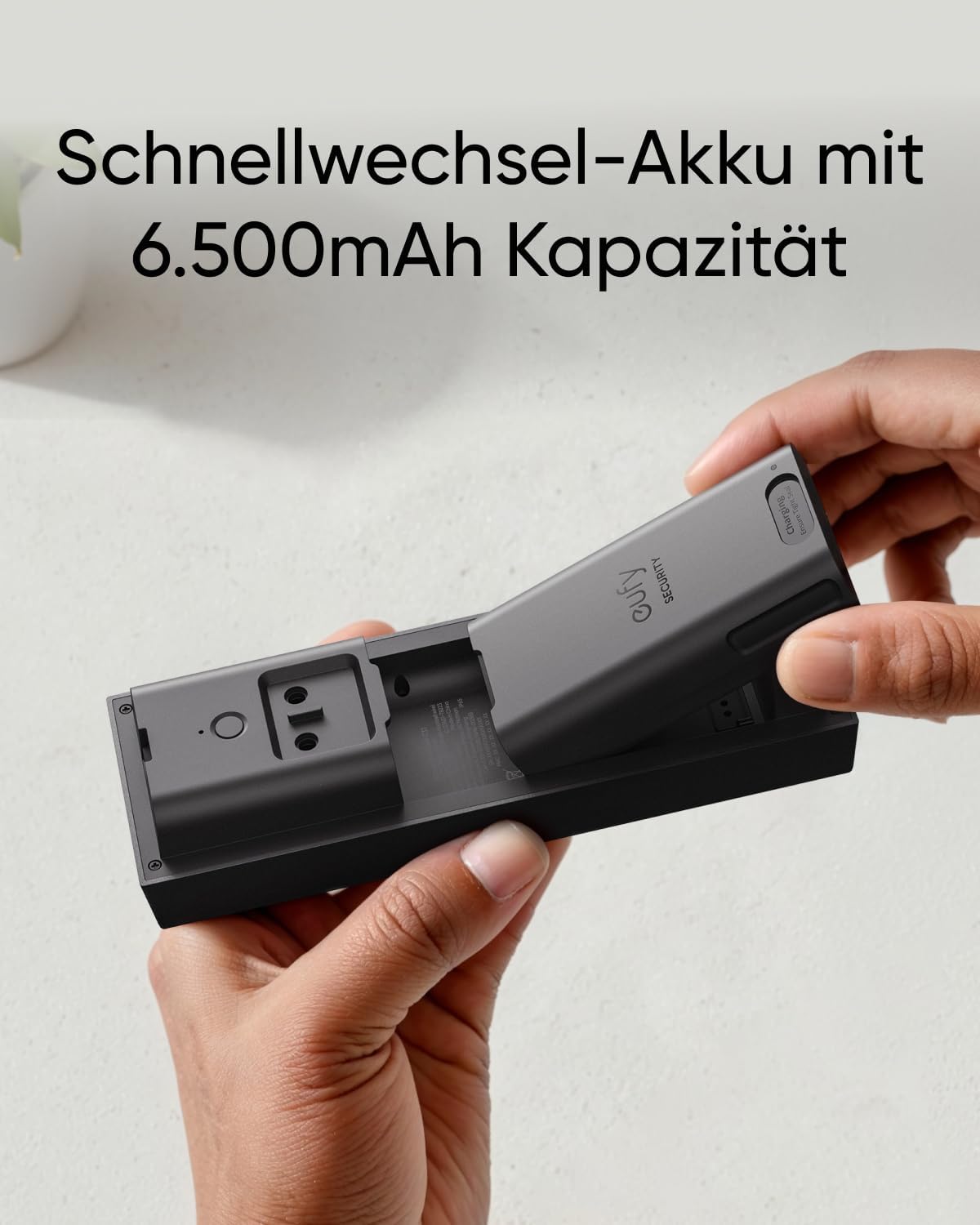 Video Türklingel C31 mit Kamera, 2K FHD, Nachtsicht, Wechselbarer Akku & Kabel