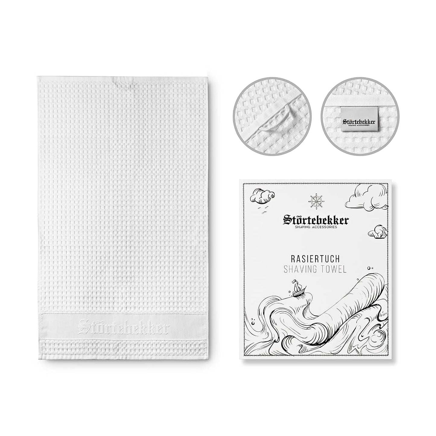 Rasierhobel-Set mit Reiseetui, Rosé Gold - Café