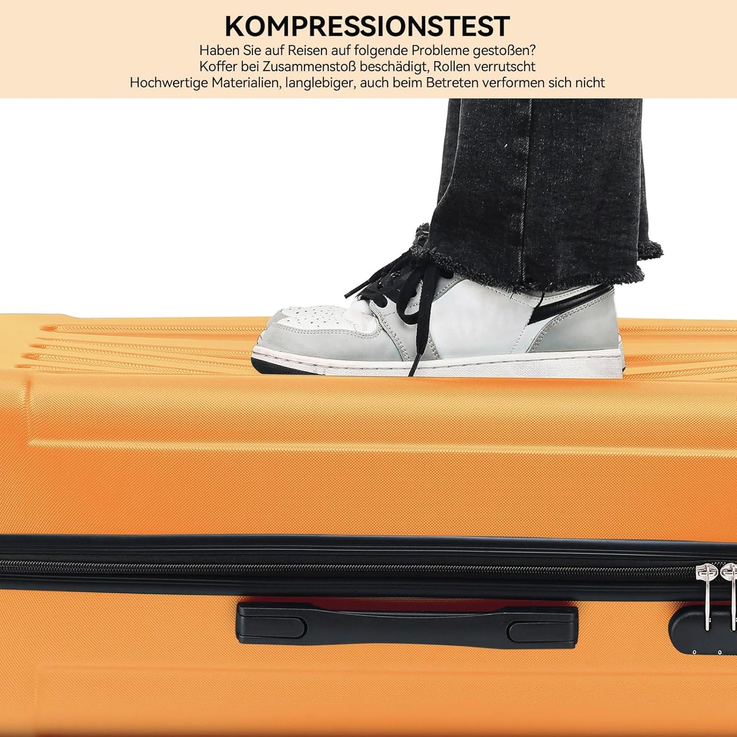 3-teiliges Reisekofferset 2045, Orangen
