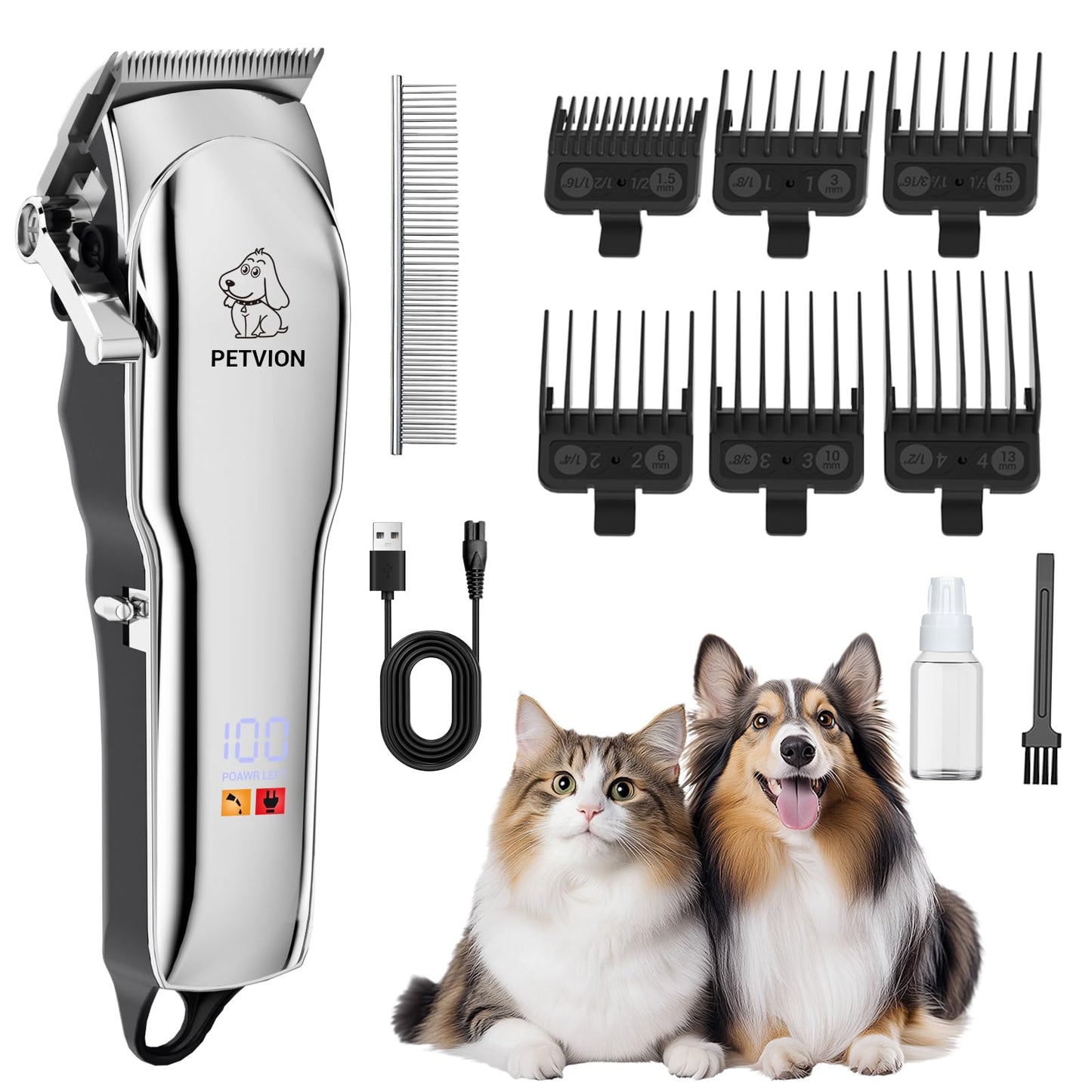 Profi Hundeschermaschine für dickes Fell, leise & kabellos