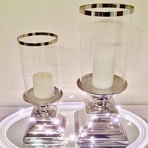 2-teiliges Windlicht-Kerzenständer Set (), 2er Sparset