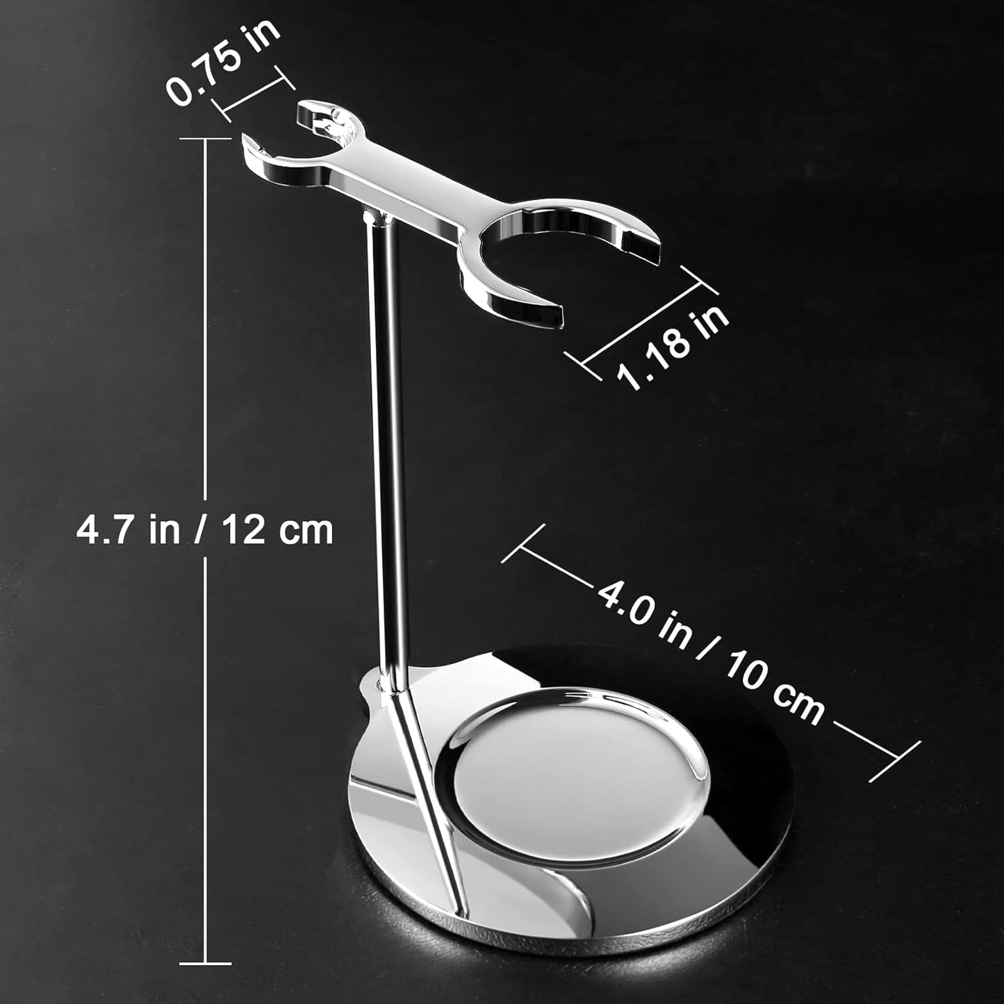 Rasierständer-Set, Silber-03