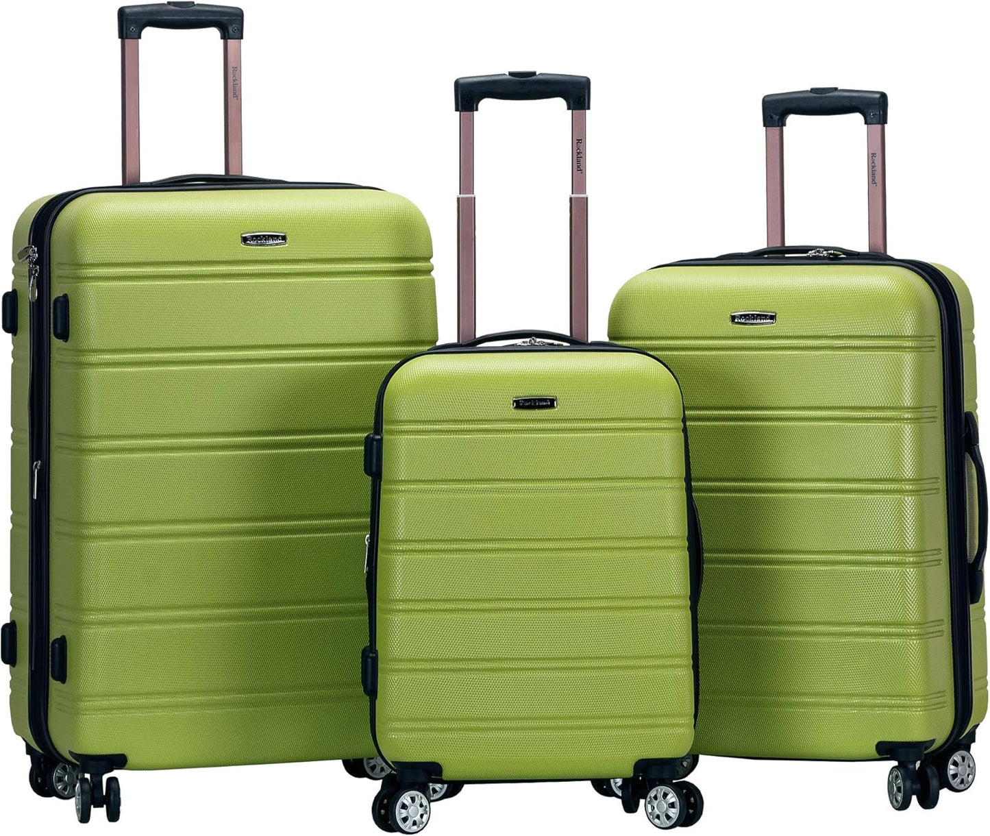 3-teiliges Melbourne Hartschalen-Koffer-Set, 3-Piece Set (20/24/28) Limette