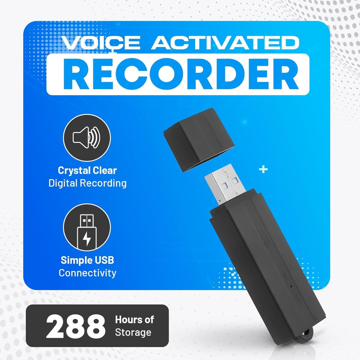 Mini-Audio-Recorder mit Sprachaktivierung