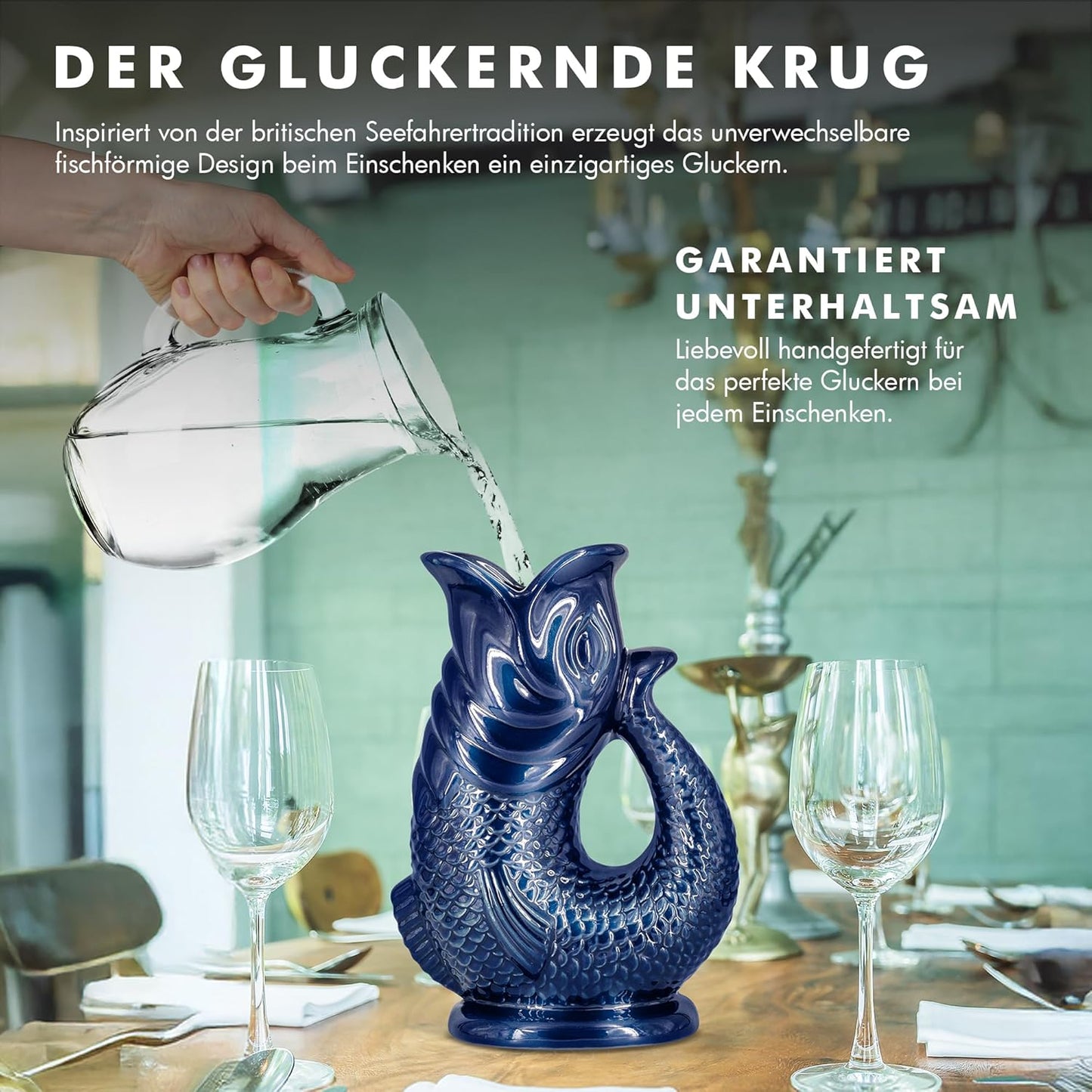 Wasserkaraffe in Fischform