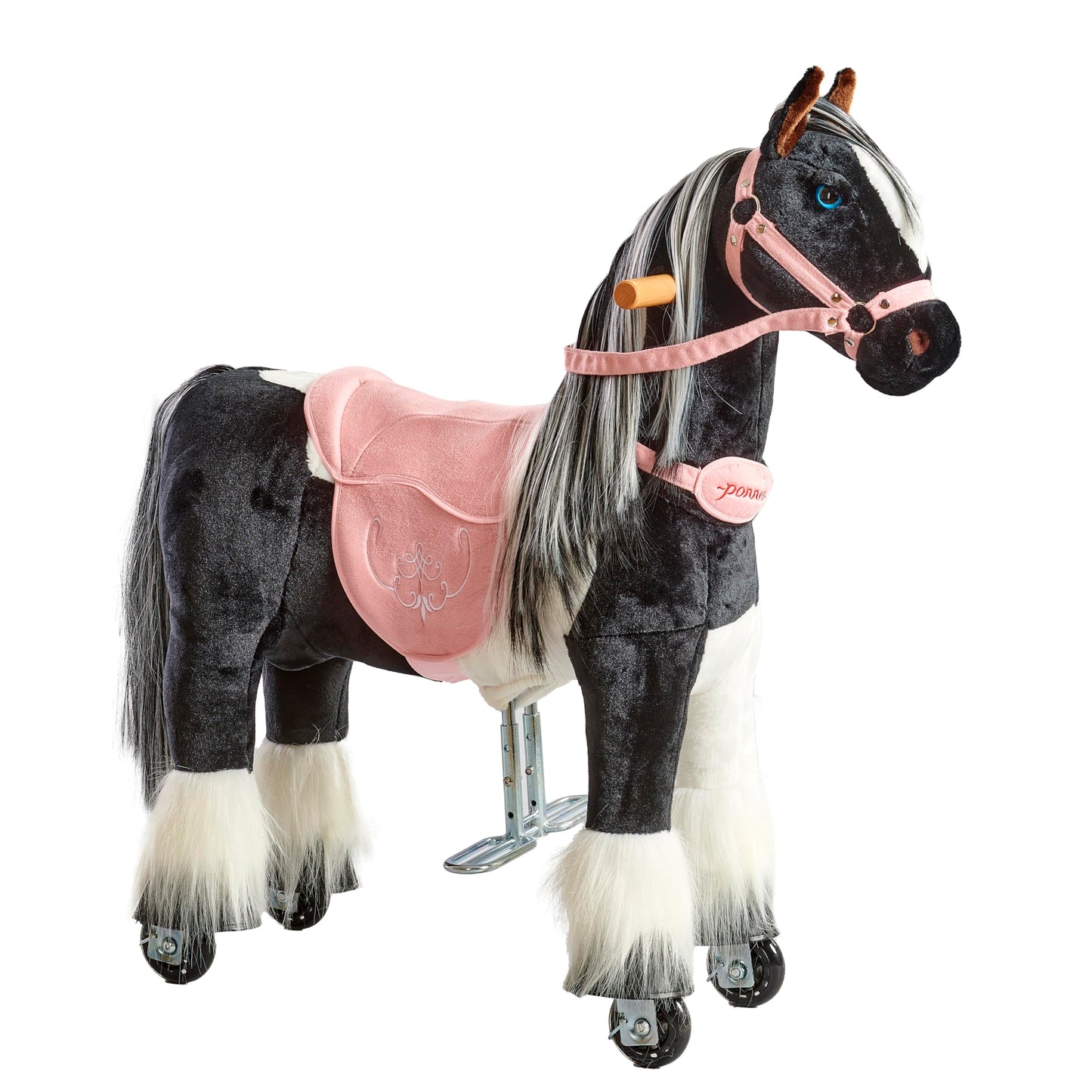 Reitpferd mit Rollen für Kinder (3-6 Jahre), Domino S (3-6 Jahre)